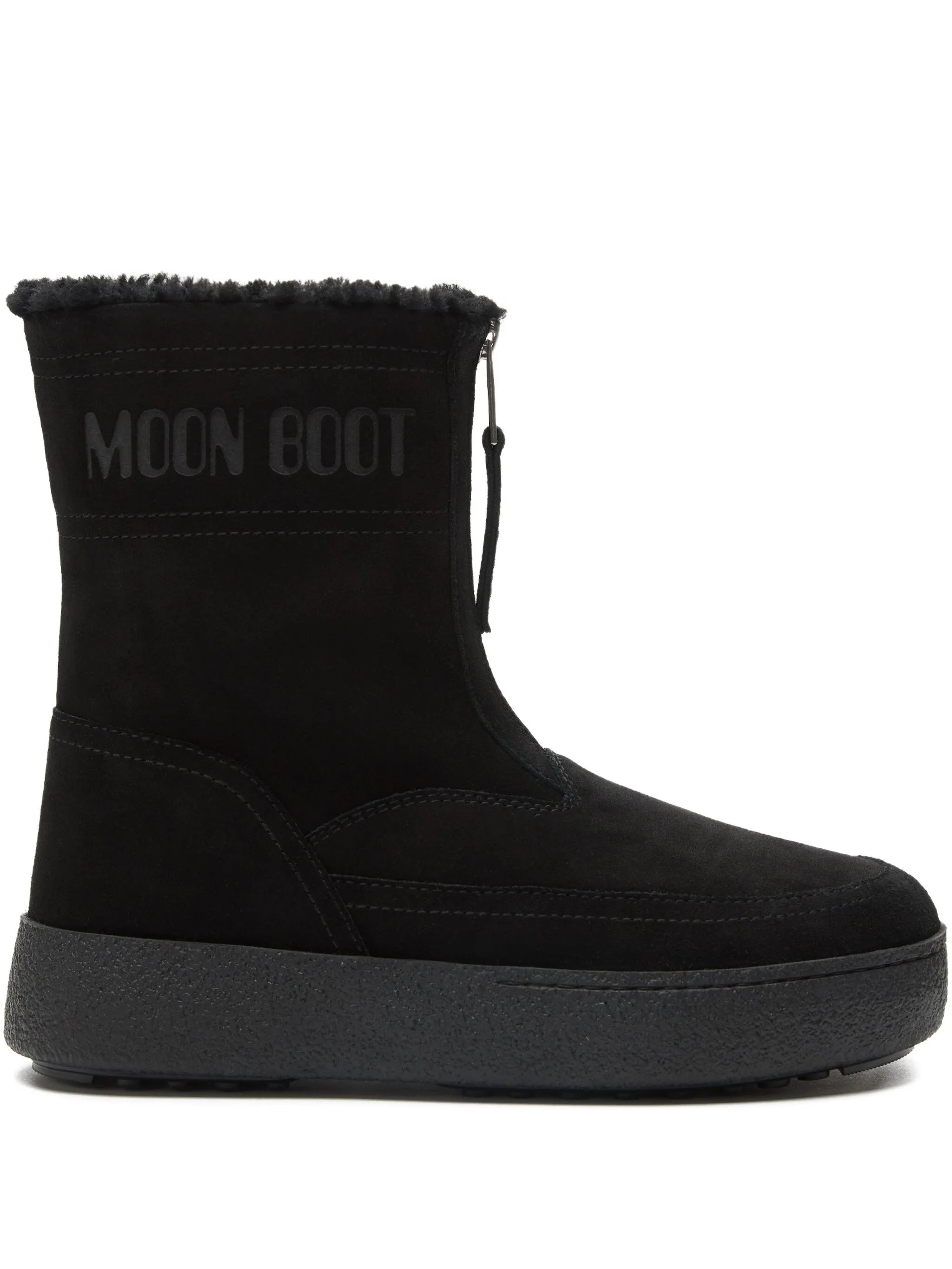 LTrack Lara zip-front shearling boots