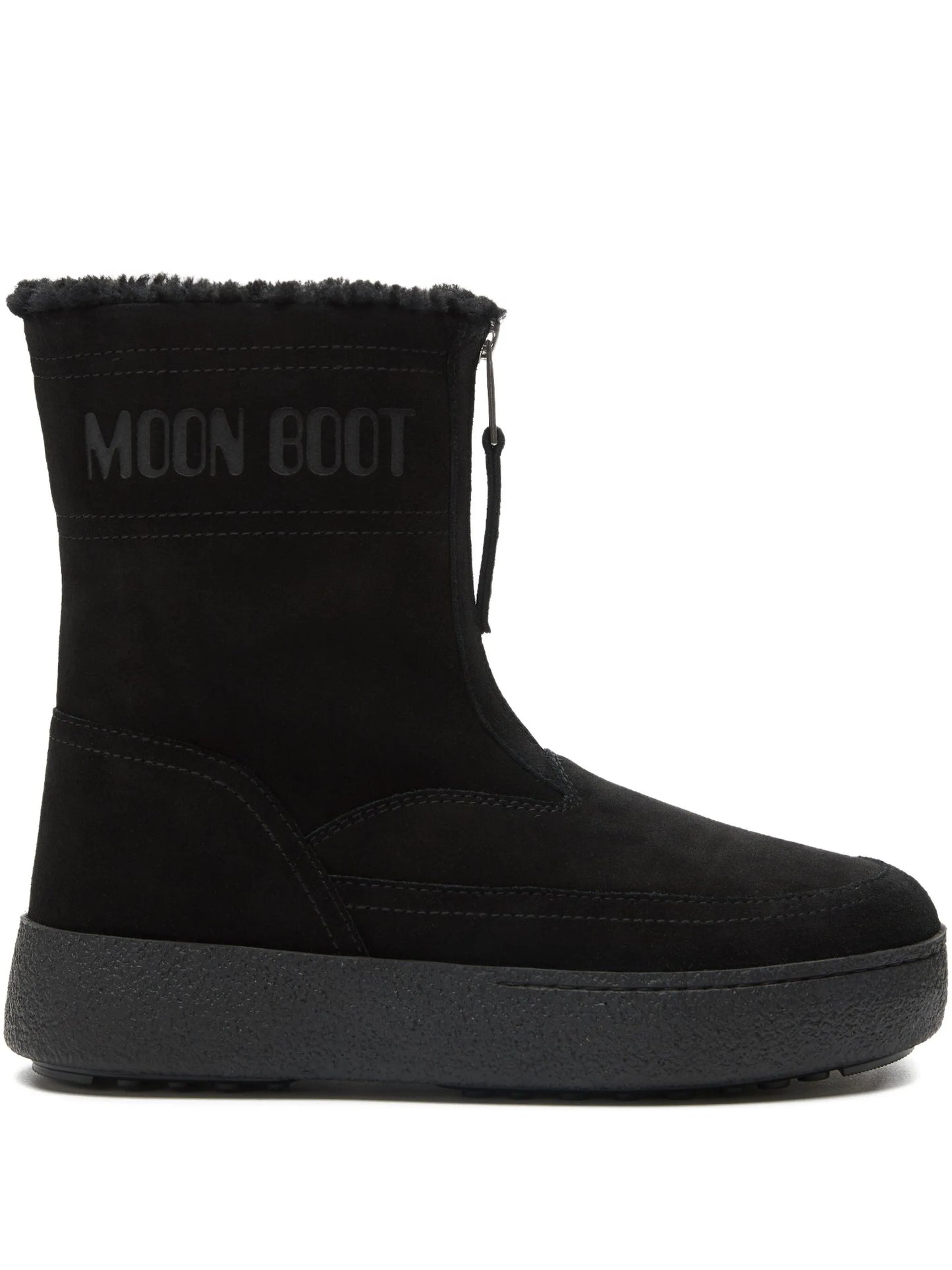 LTrack Lara zip-front shearling boots