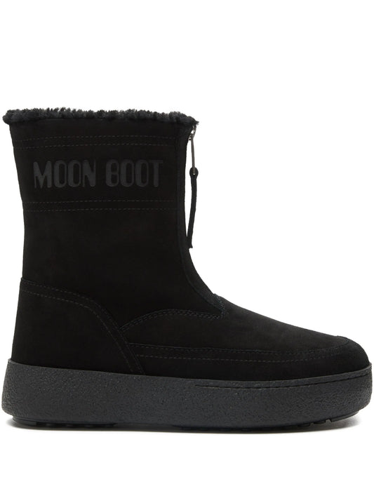 LTrack Lara zip-front shearling boots