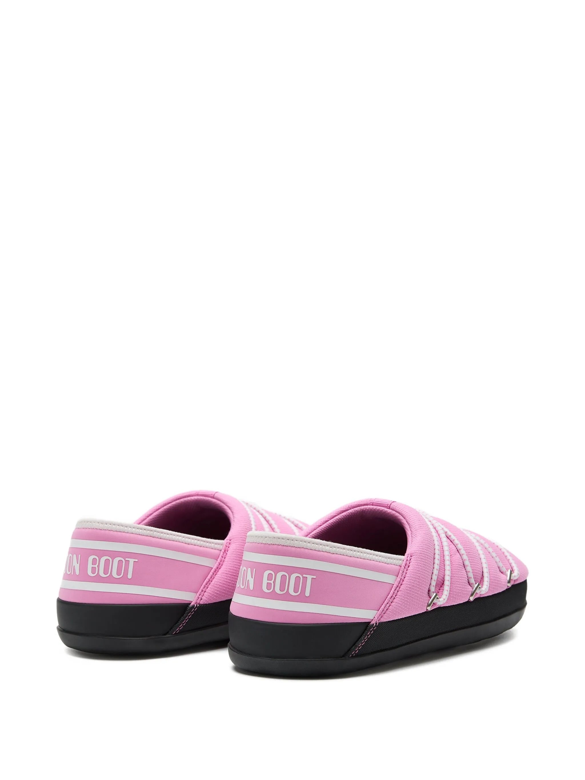 slip-on lace-up slippers