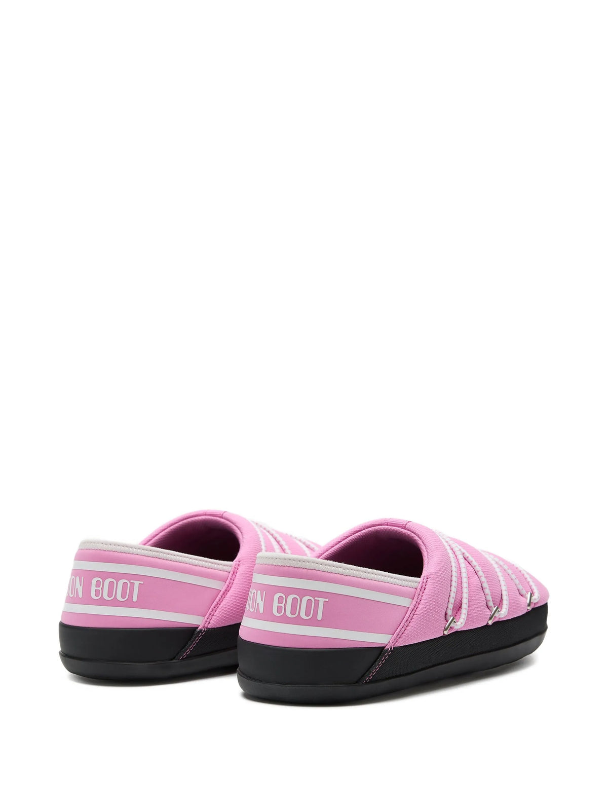slip-on lace-up slippers