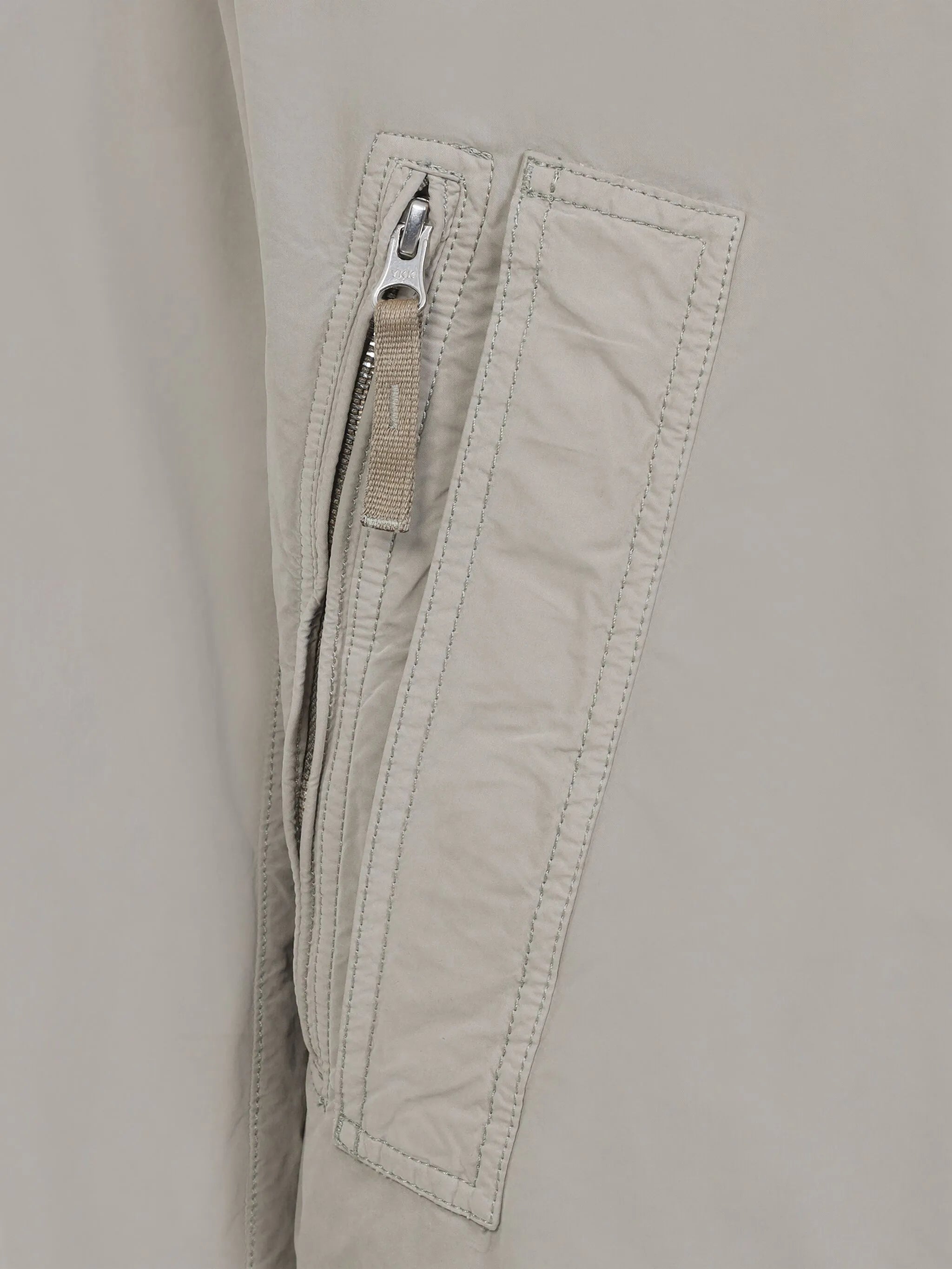 zip-fastening bomber jacket