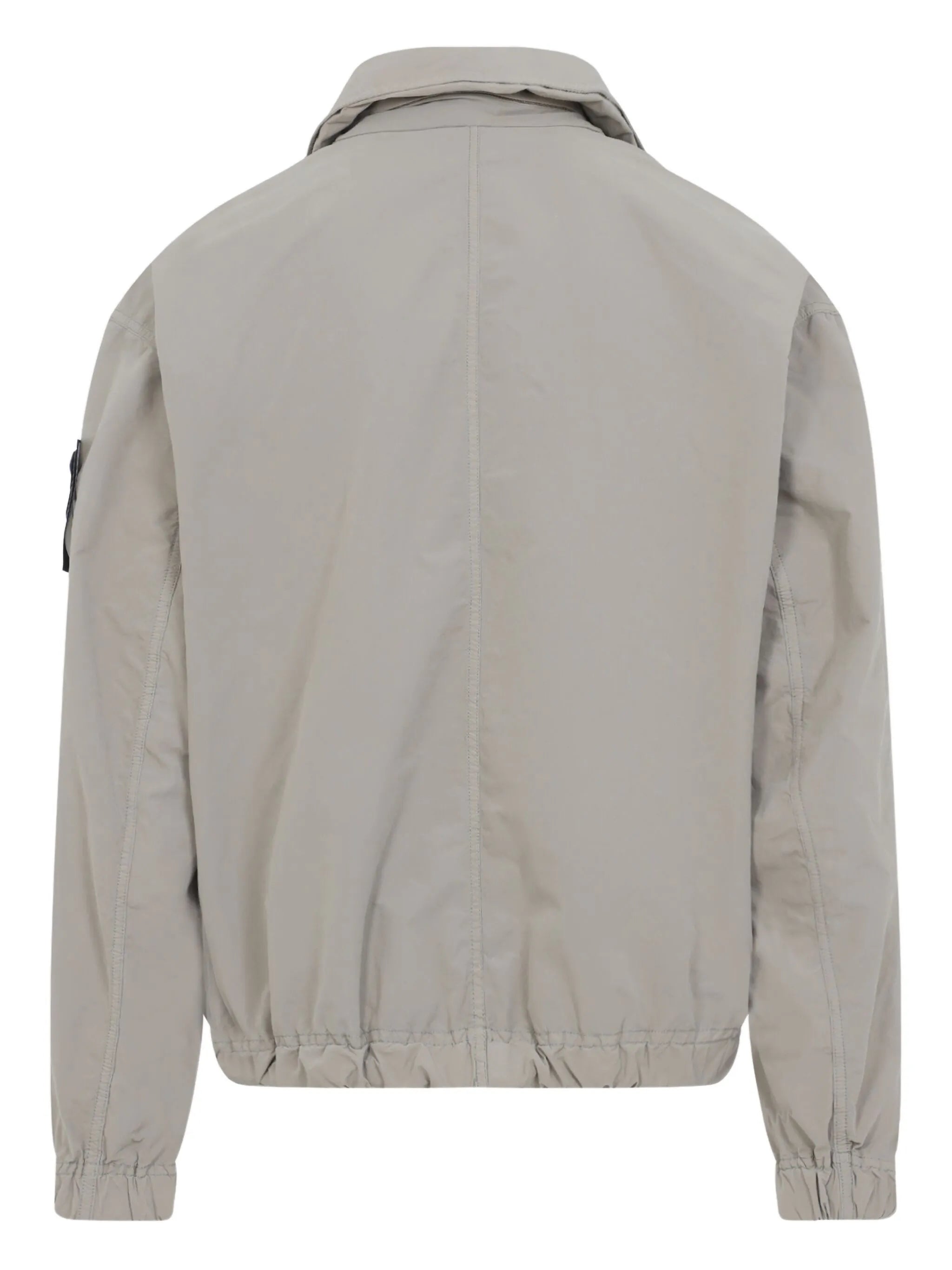 zip-fastening bomber jacket