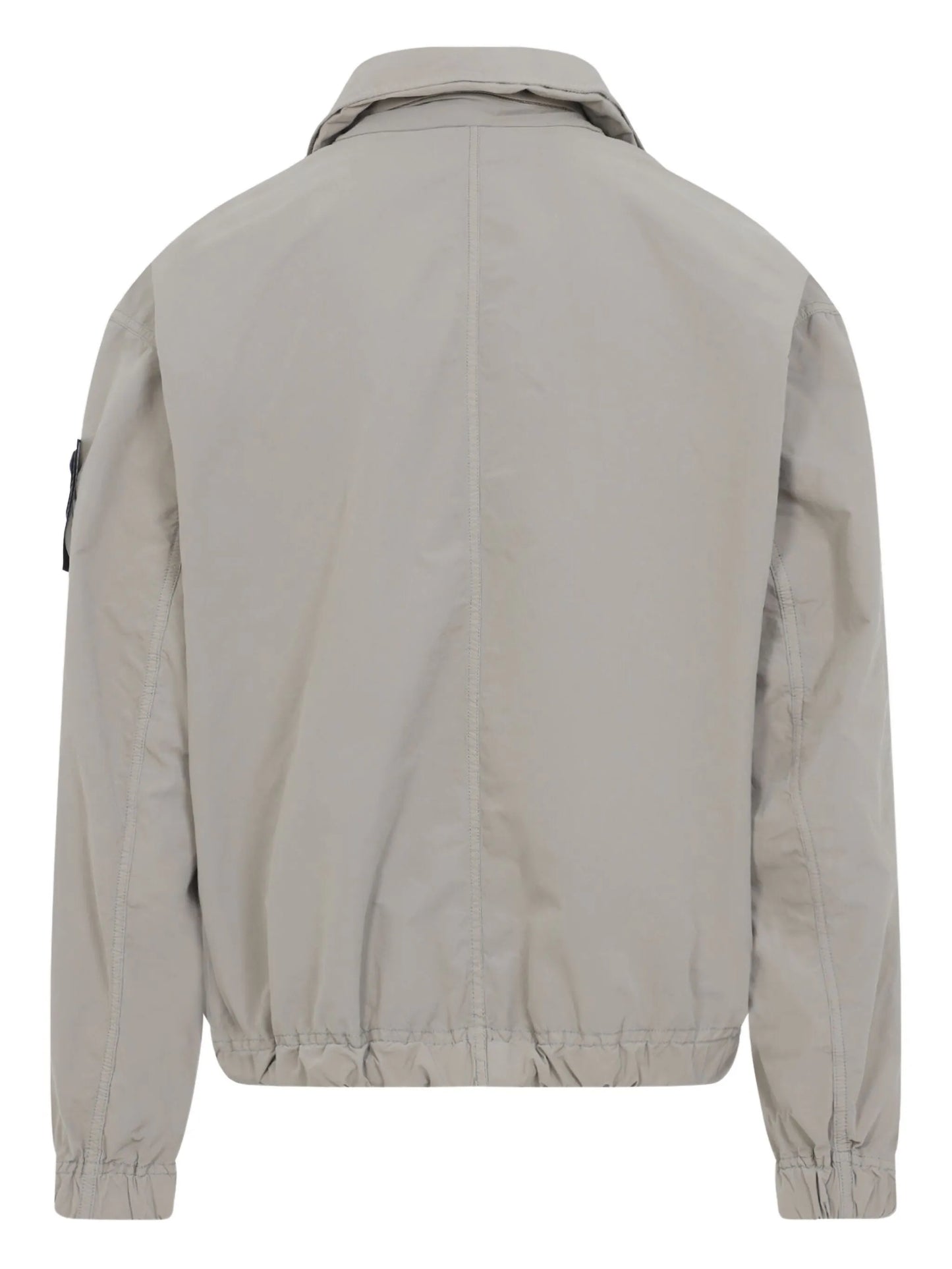 zip-fastening bomber jacket