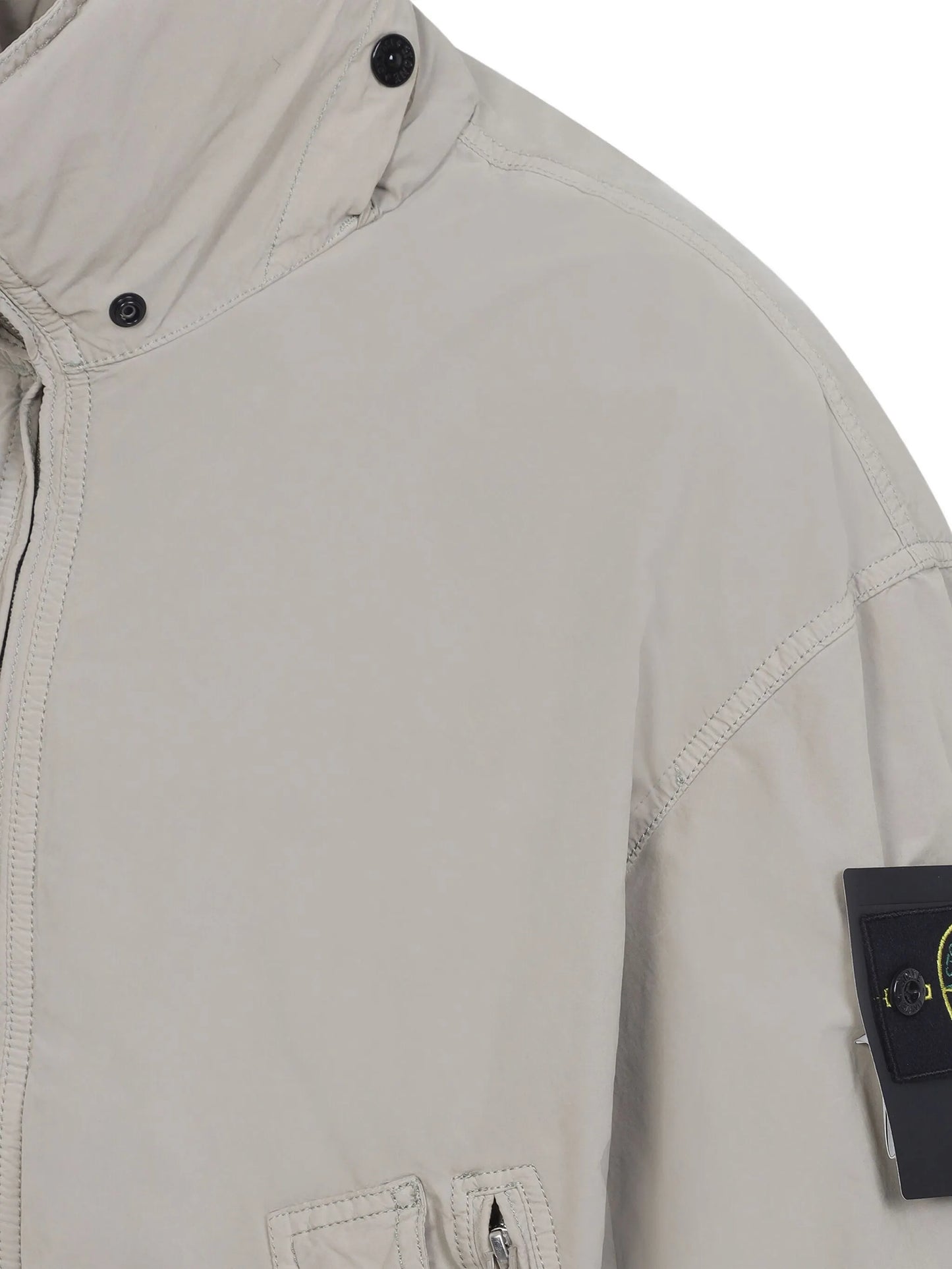 zip-fastening bomber jacket