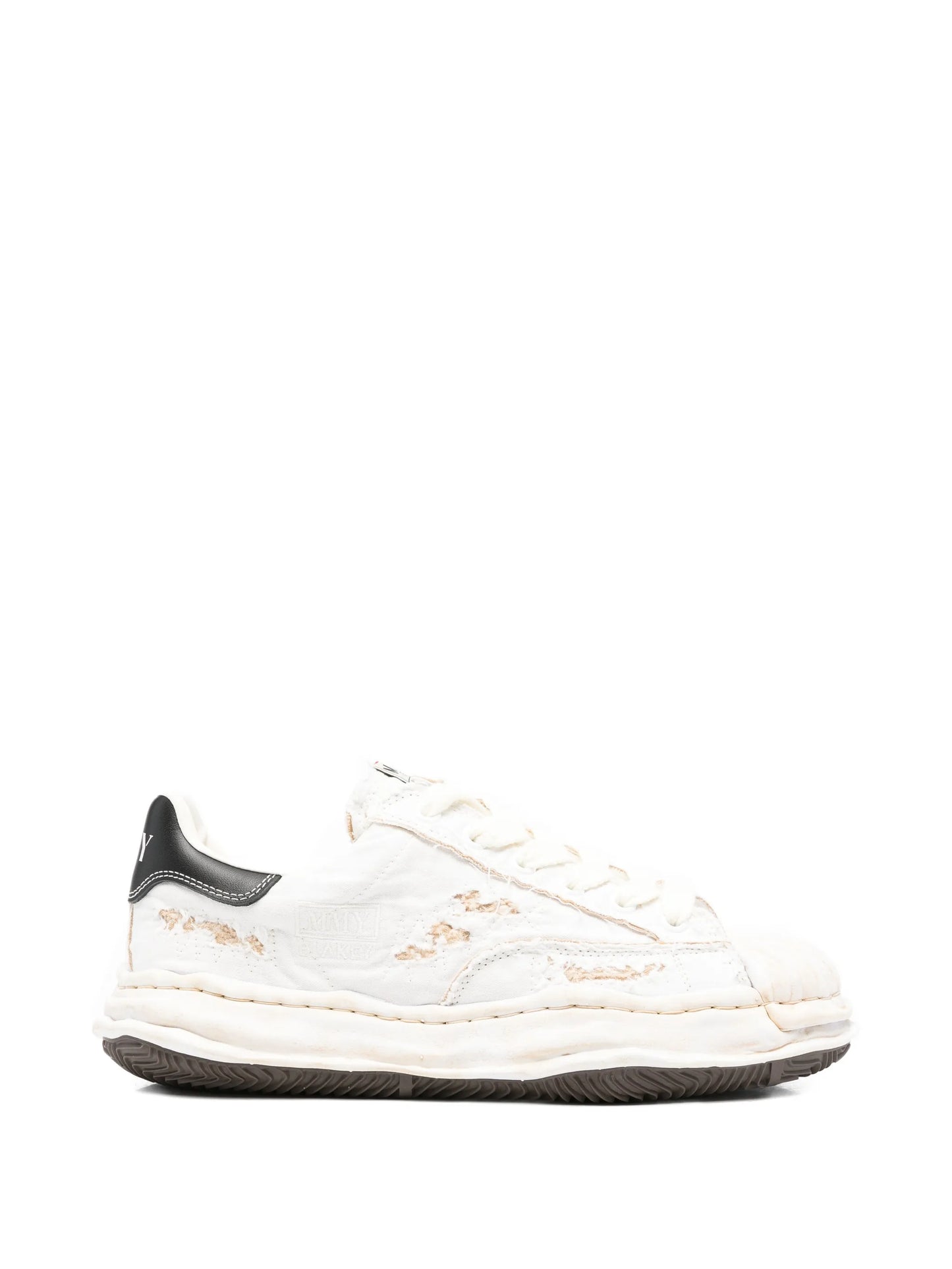ripp-effect lace-up sneakers