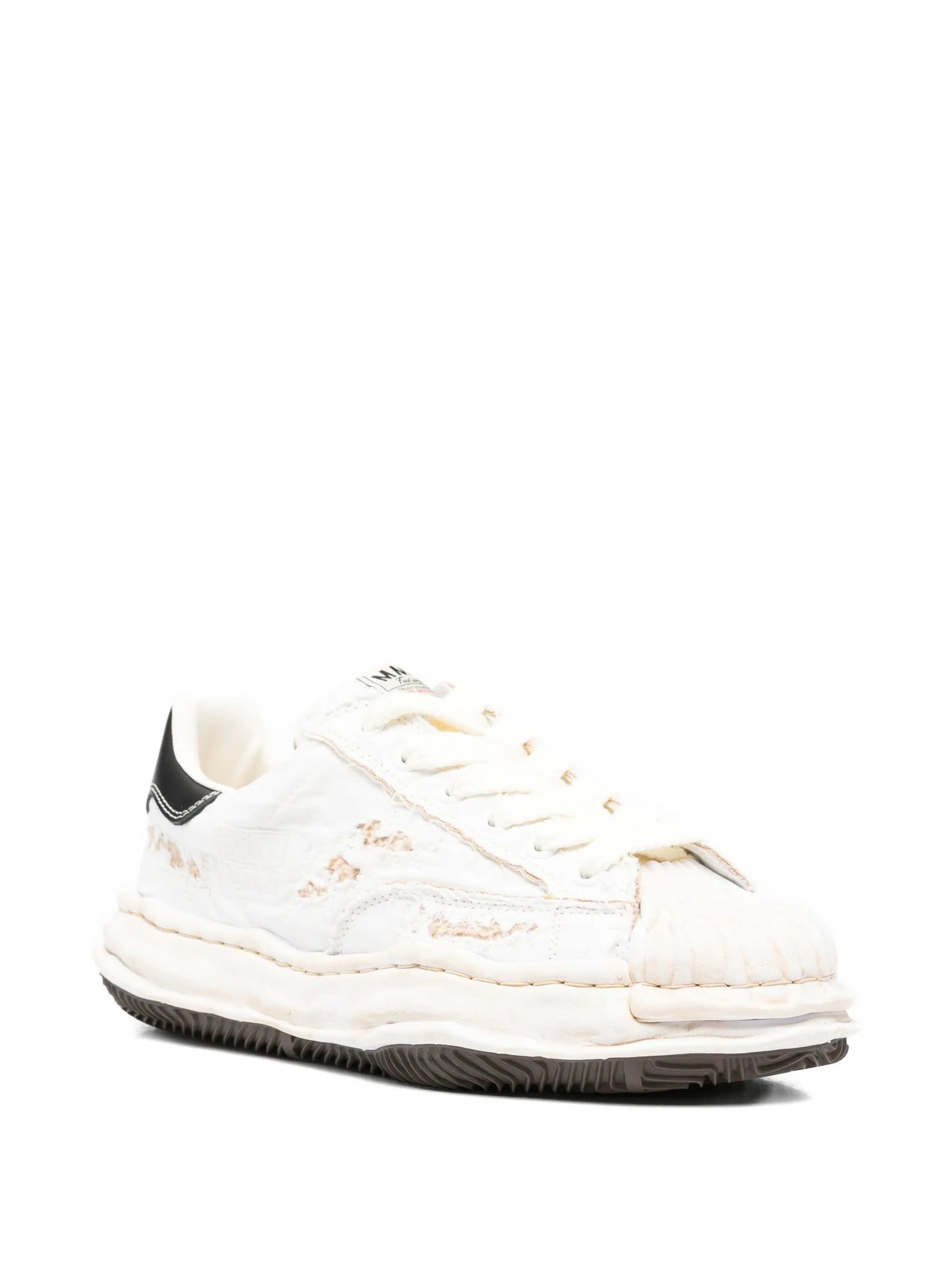 ripp-effect lace-up sneakers