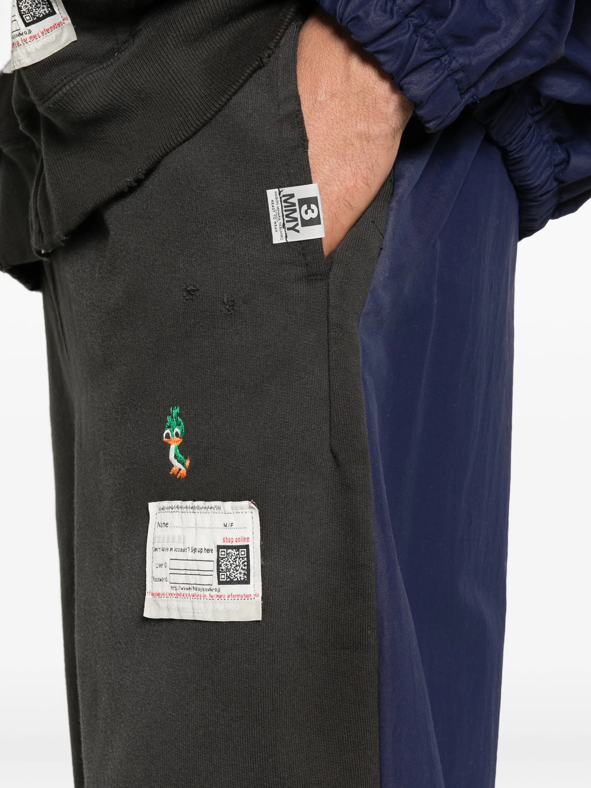 patch-detail track pants