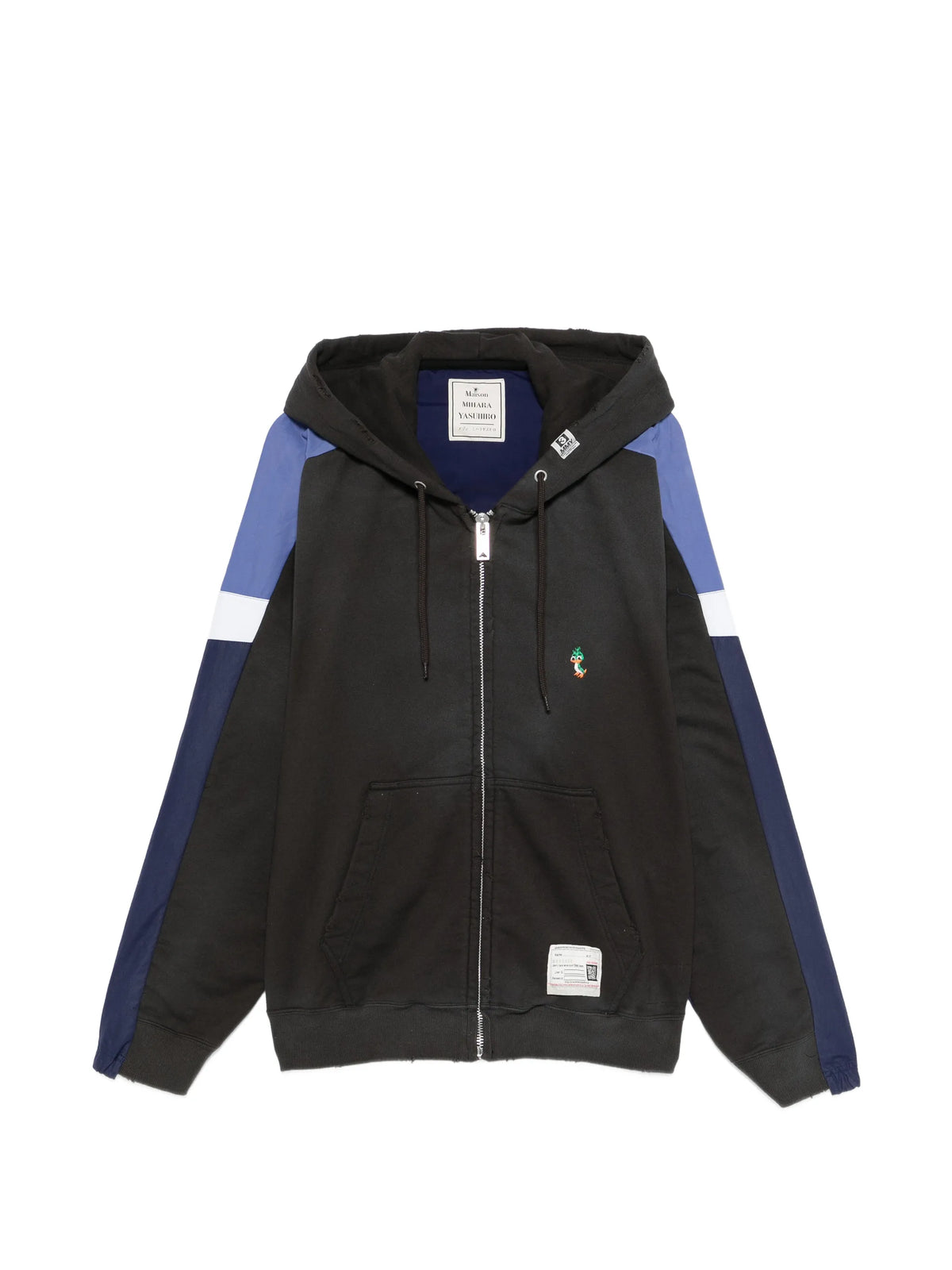 zip-up panelled jacket