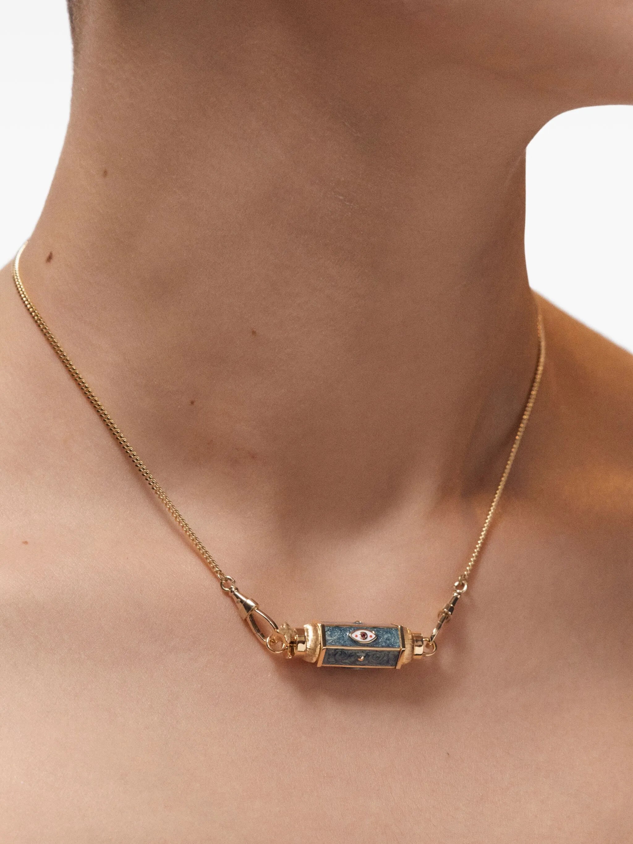 18K yellow gold Evil Eye necklace