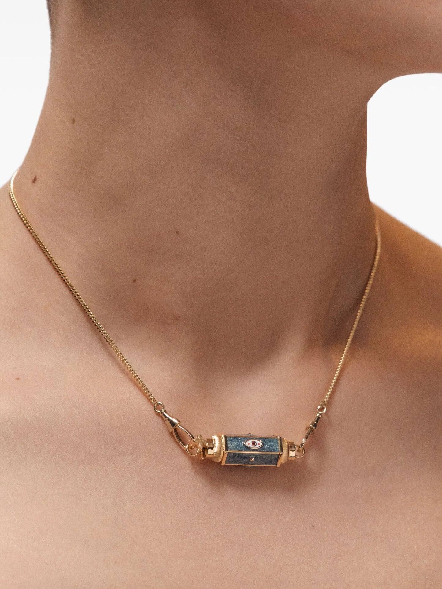 18K yellow gold Evil Eye necklace