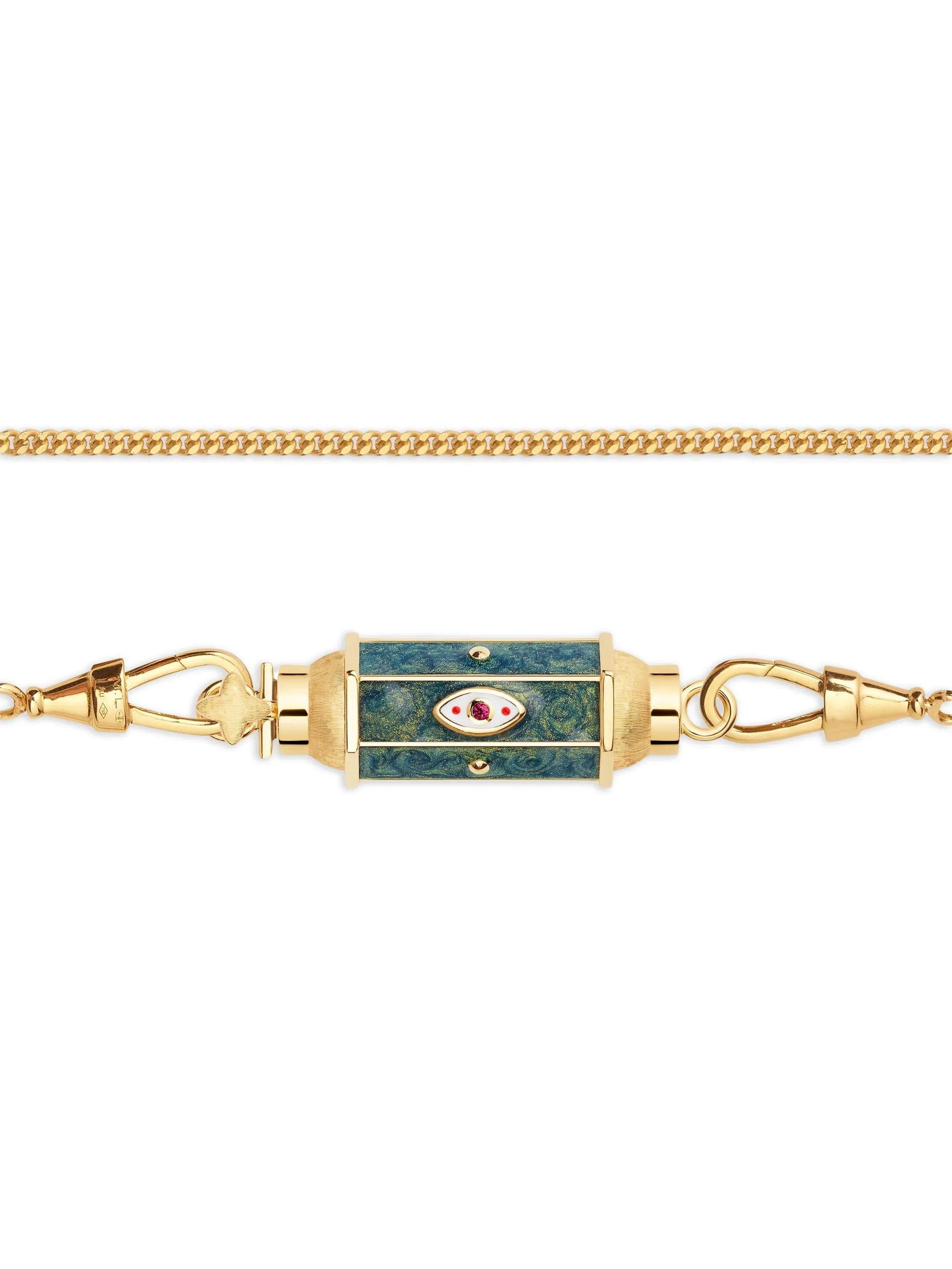18CT yellow gold Evil Eye necklace
