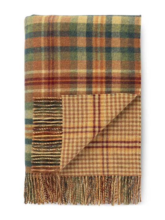 reversible checked throw