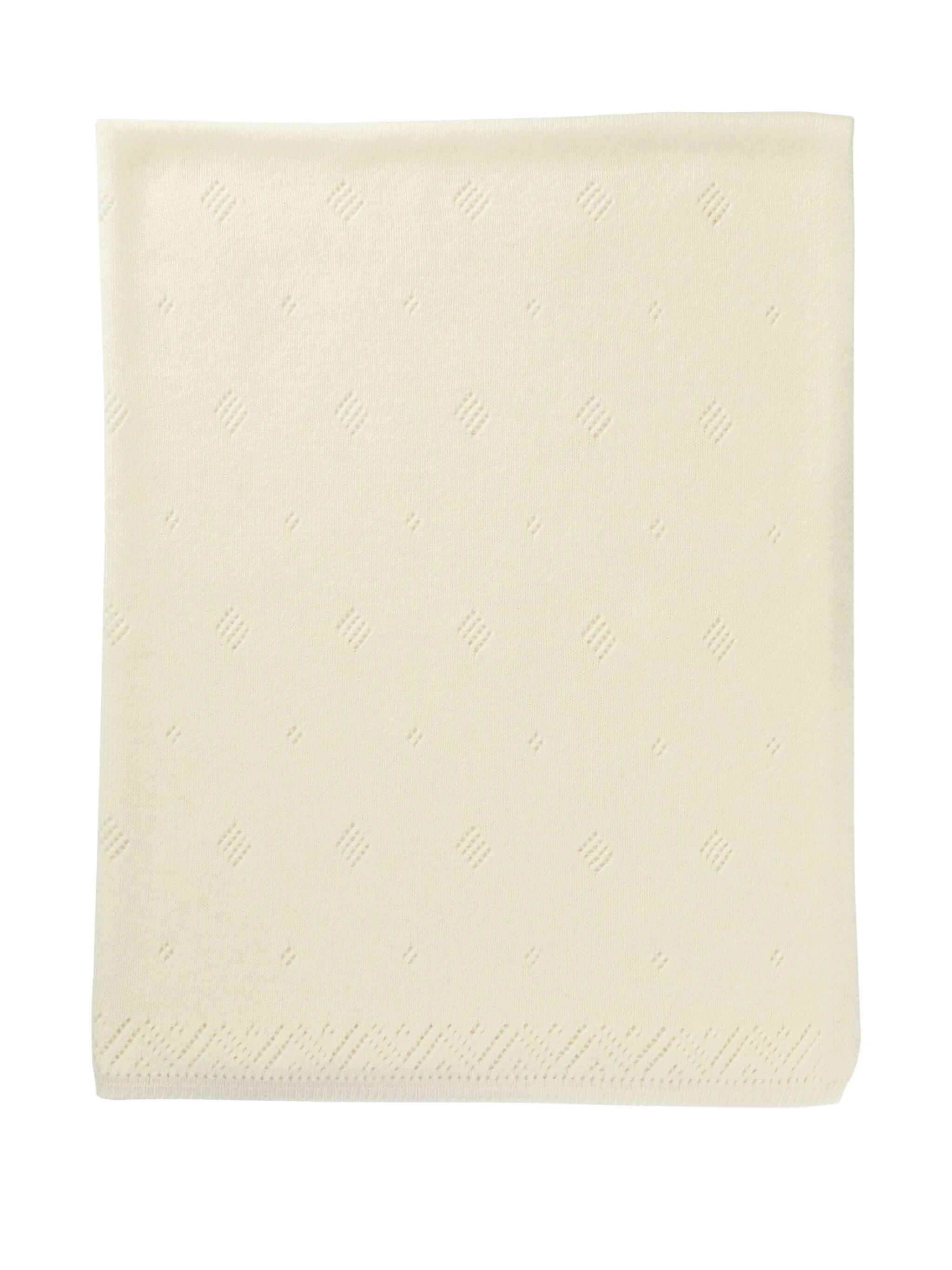 pointelle-knit blanket