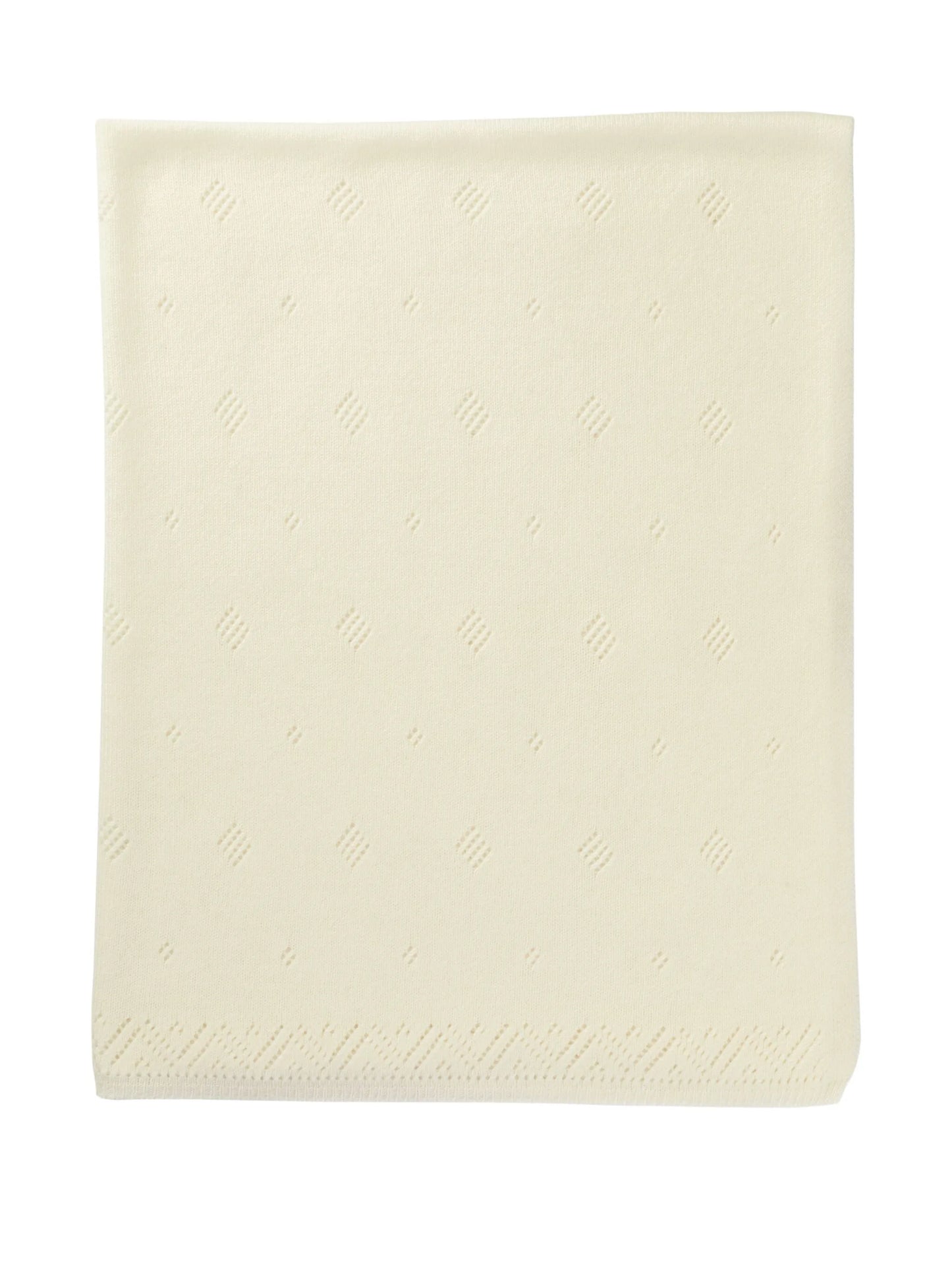 pointelle-knit blanket