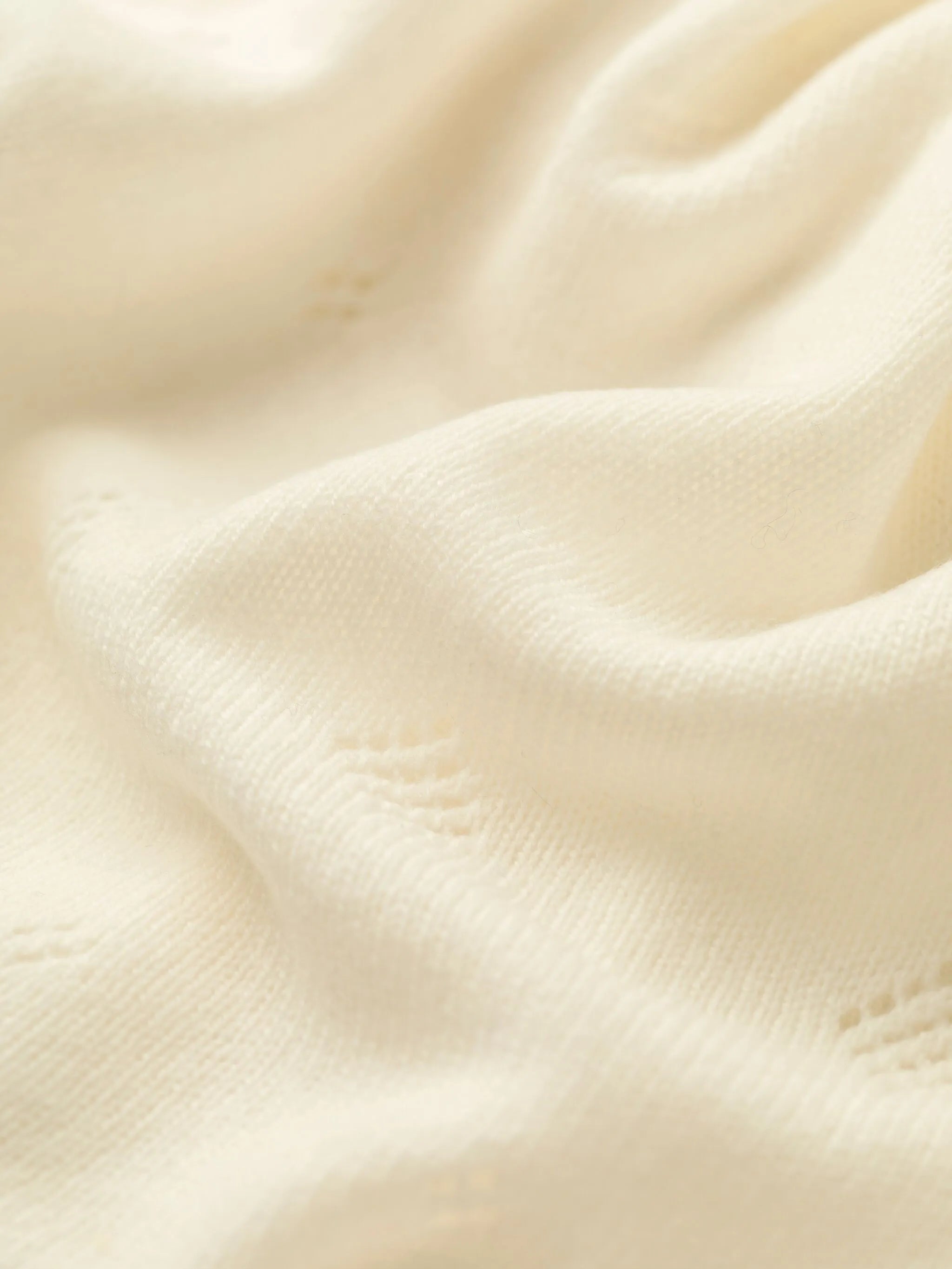 pointelle-knit blanket