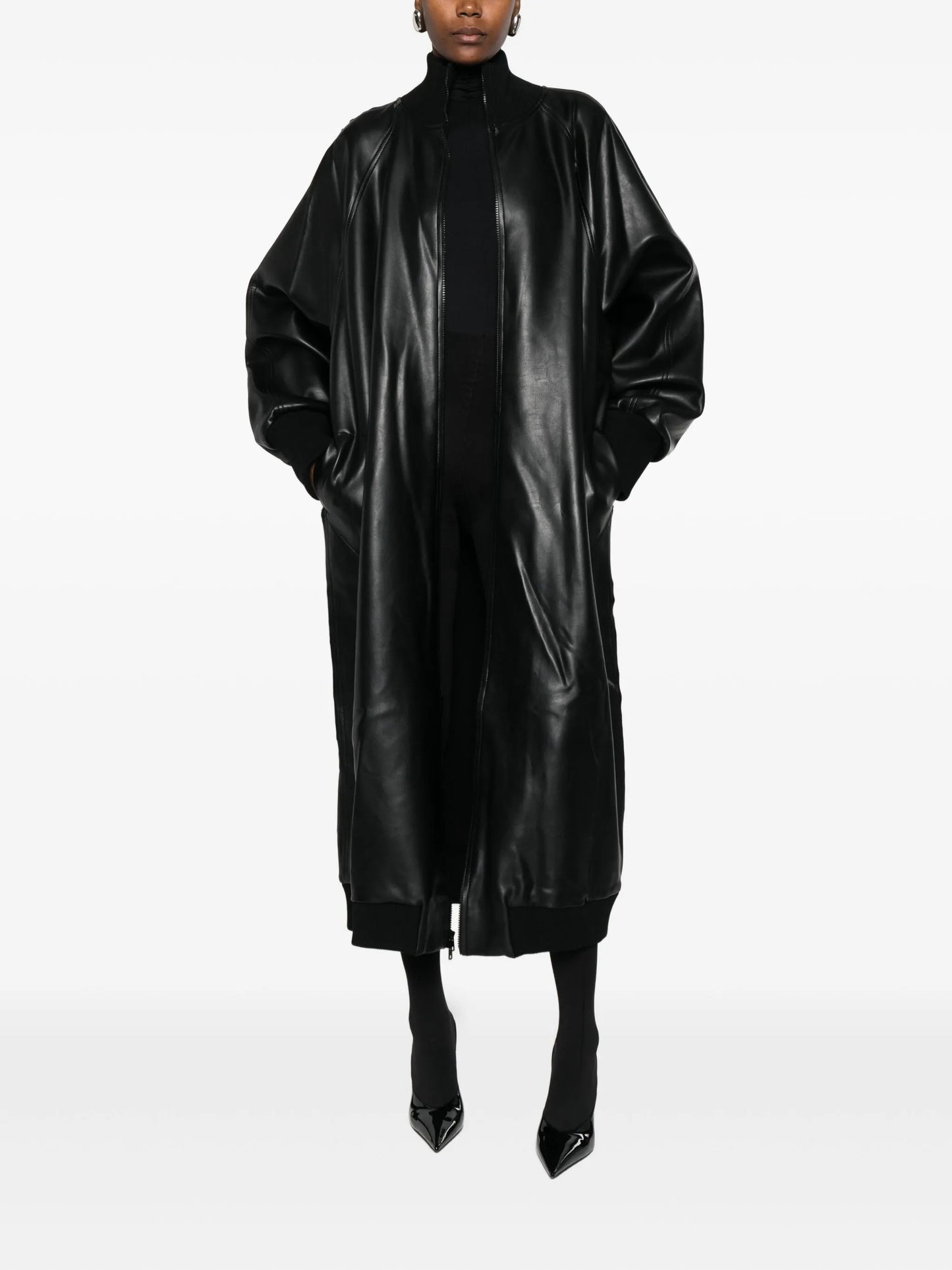 zip-up oversized jacket