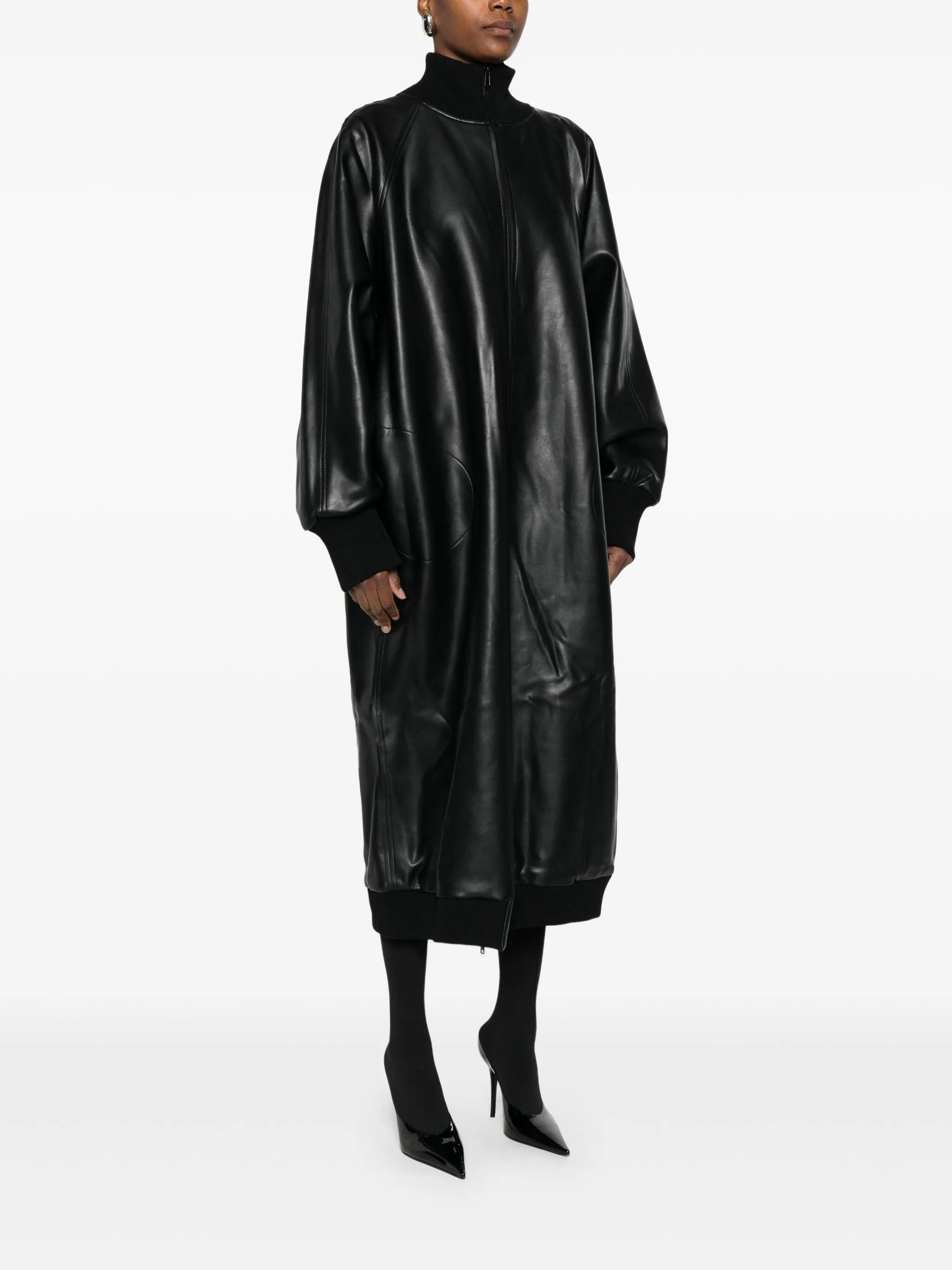 zip-up oversized jacket