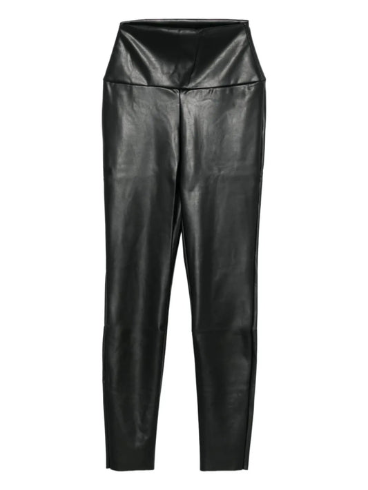 faux-leather leggings