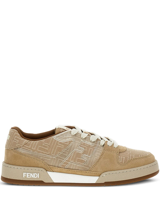 leather low-top sneakers
