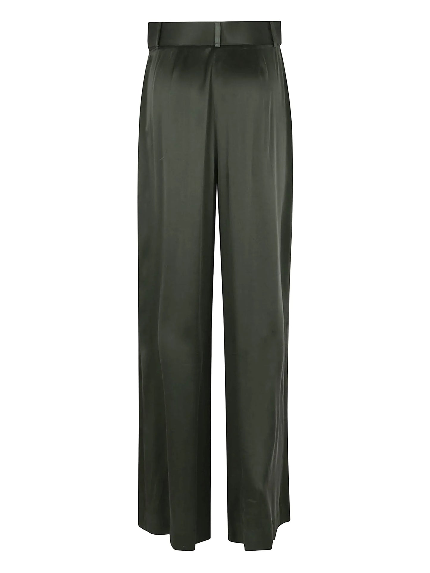 pleated belted trousers