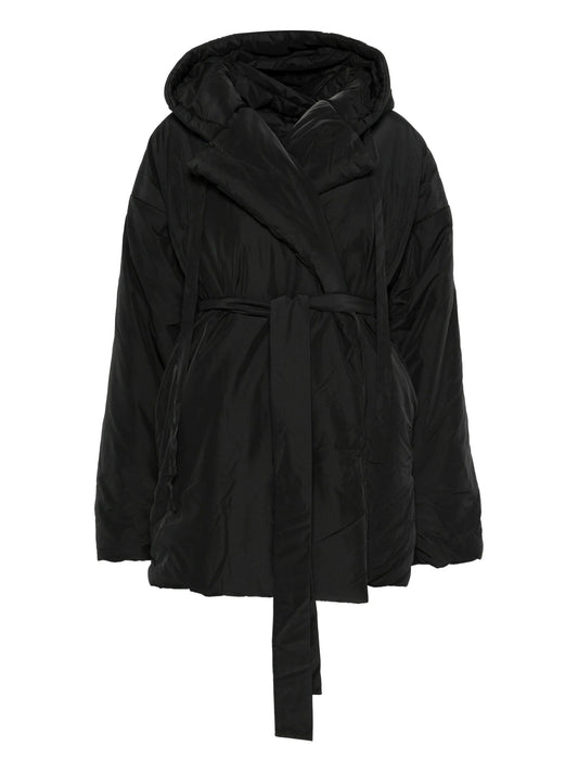 belted oversized coat