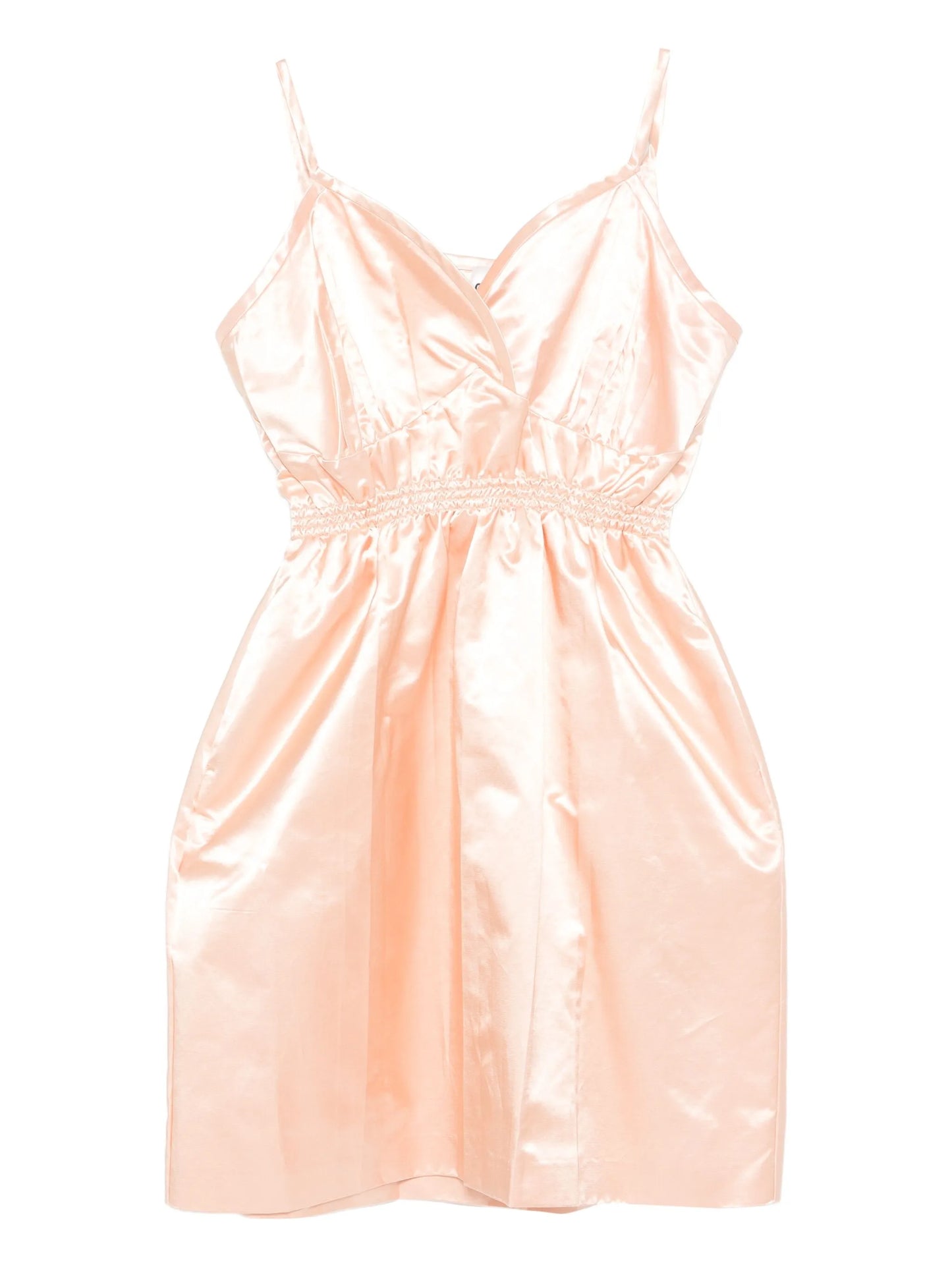 satin spaghetti-strap mini dress