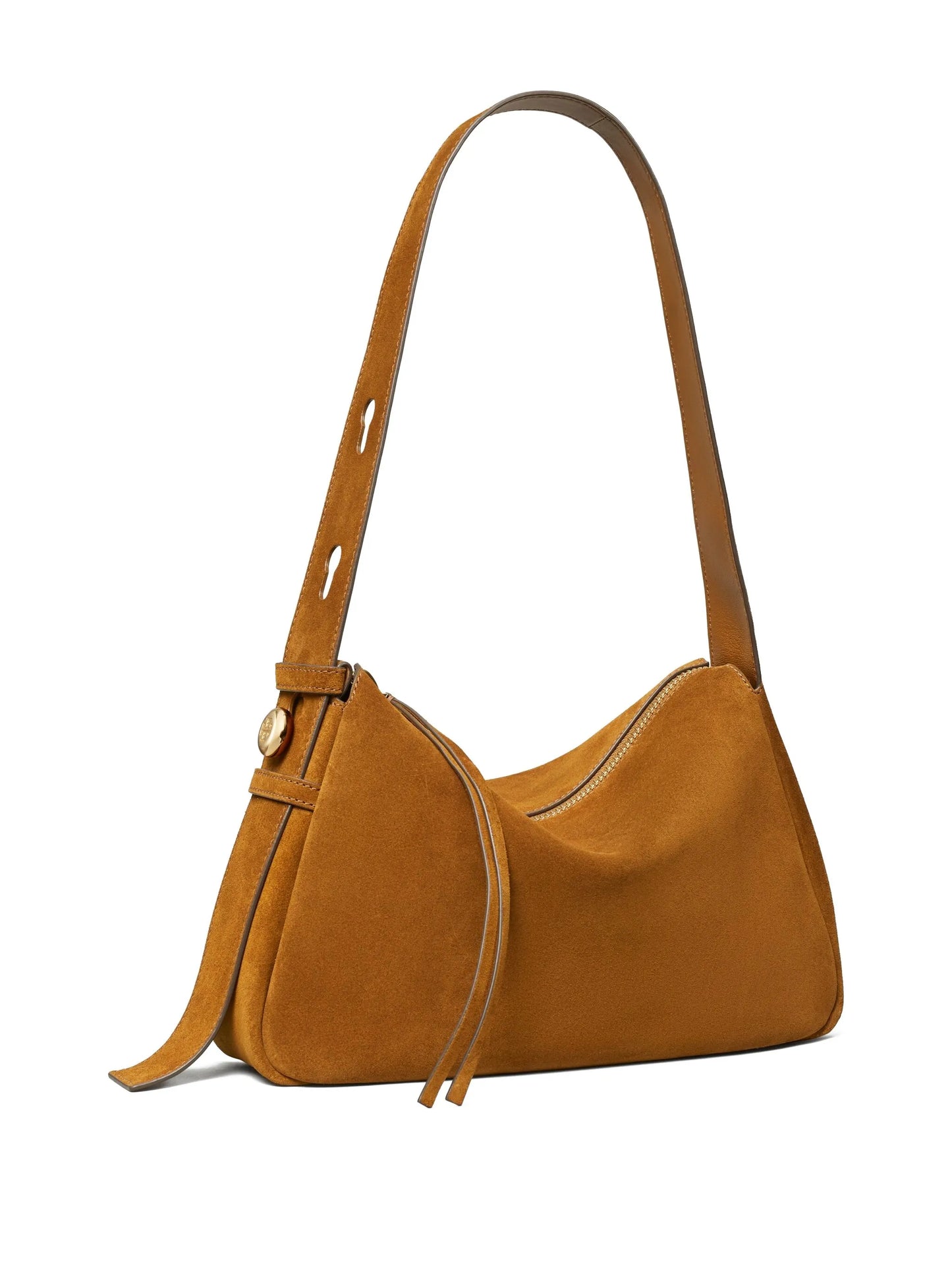 Romy suede shoulder bag