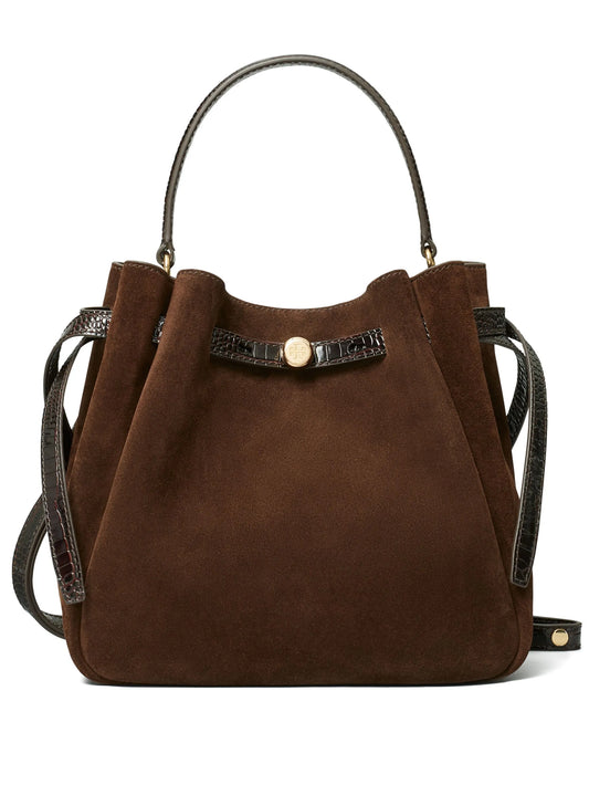 suede bucket bag