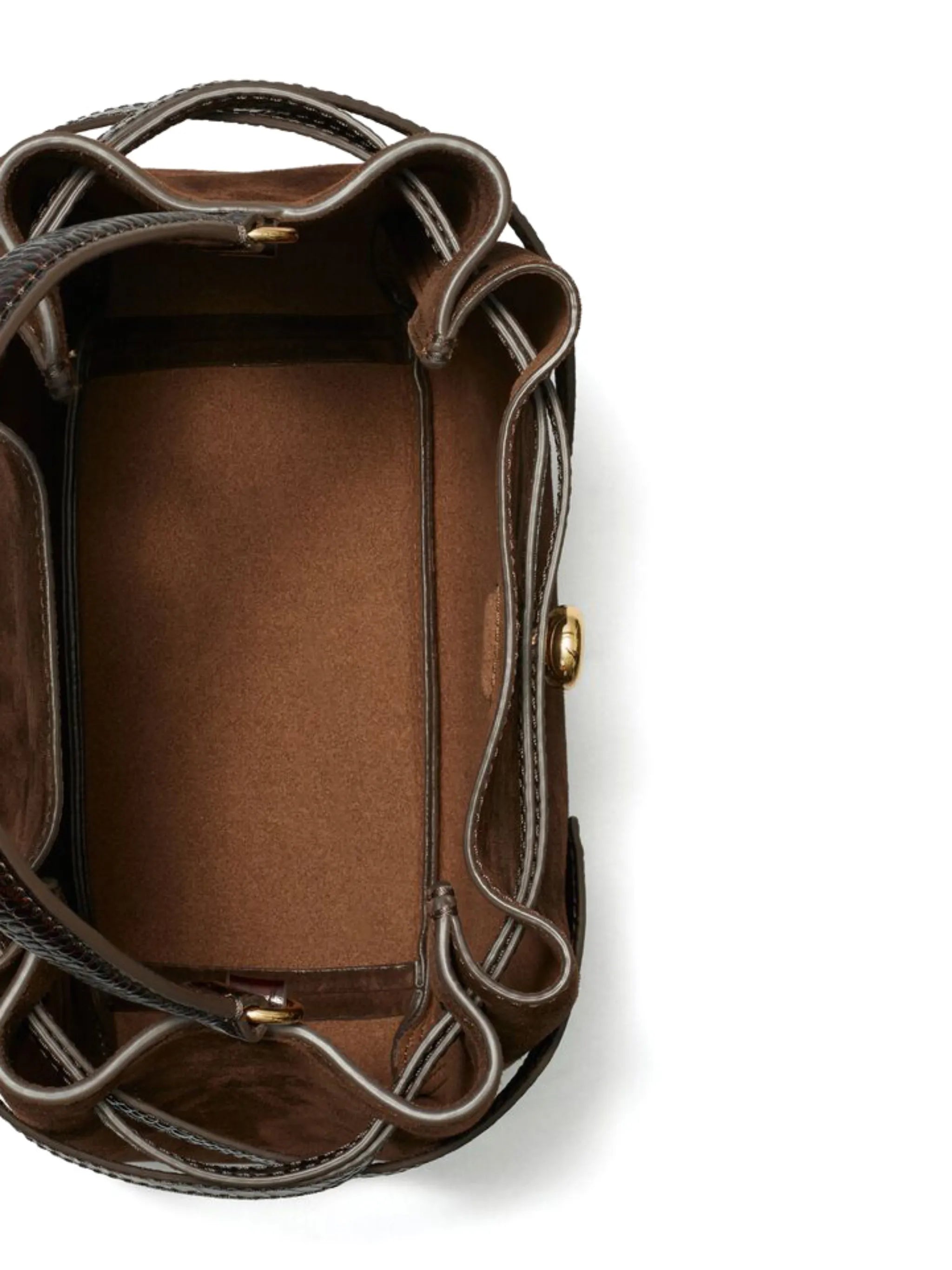 Romy suede bucket bag