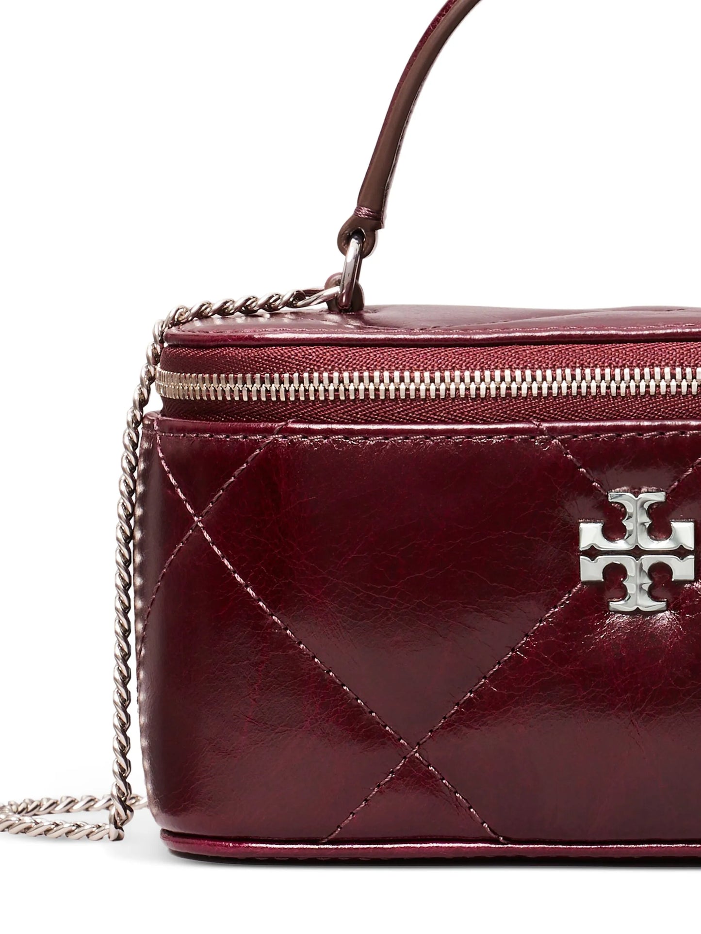 Kira quilted top-handle mini bag