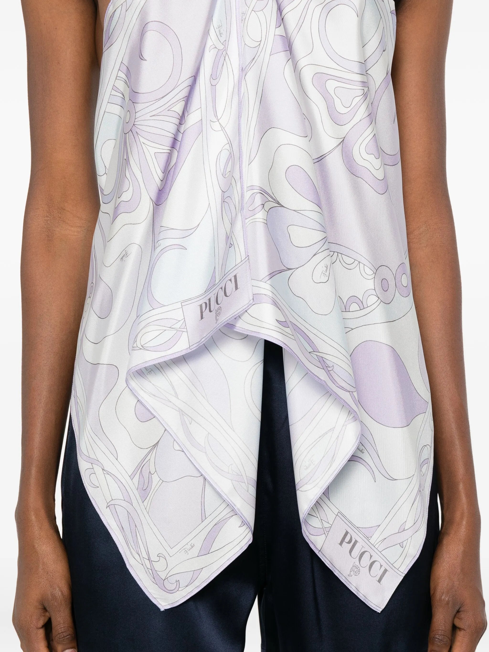 chain high-neck top