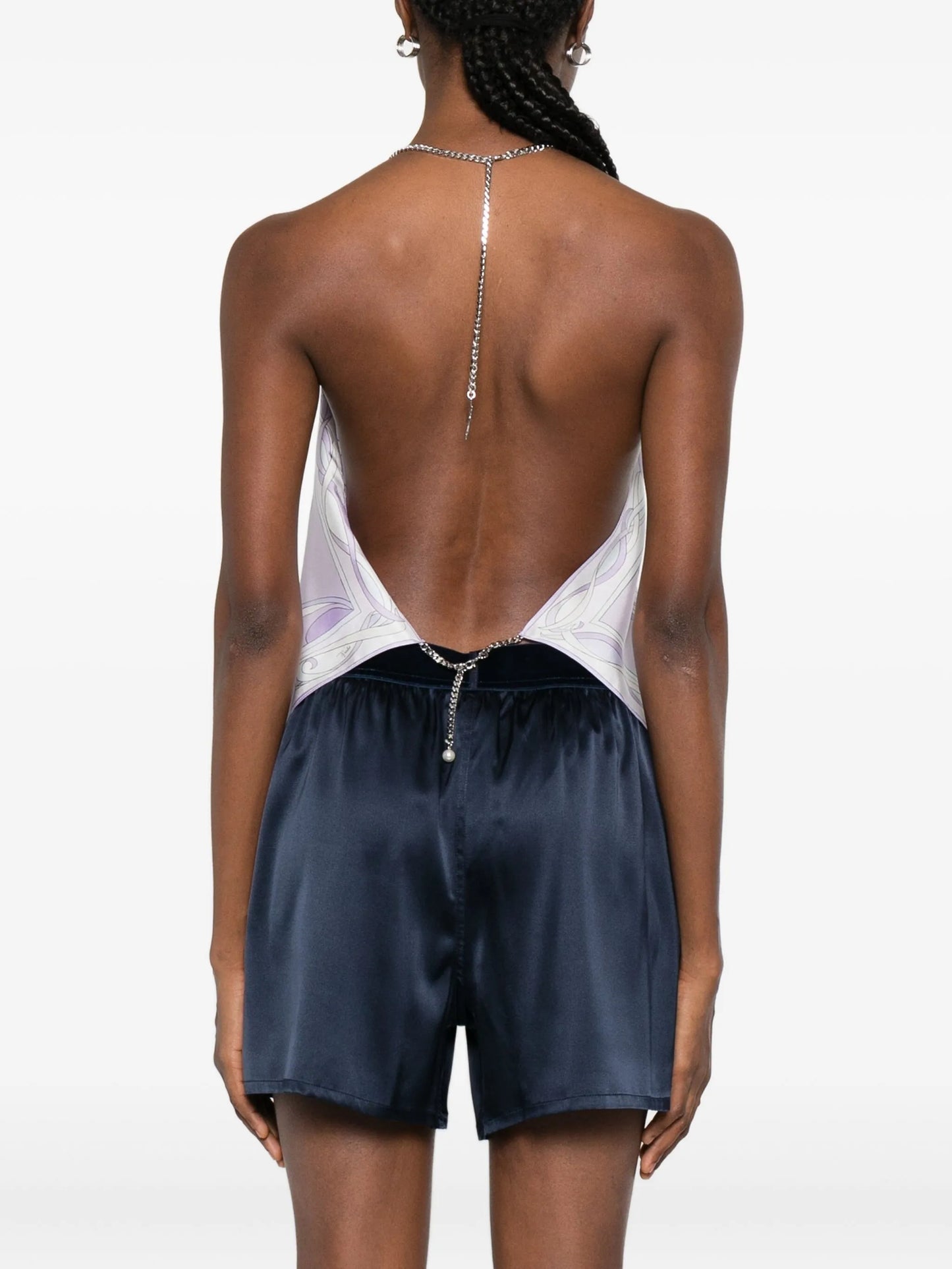 chain high-neck top
