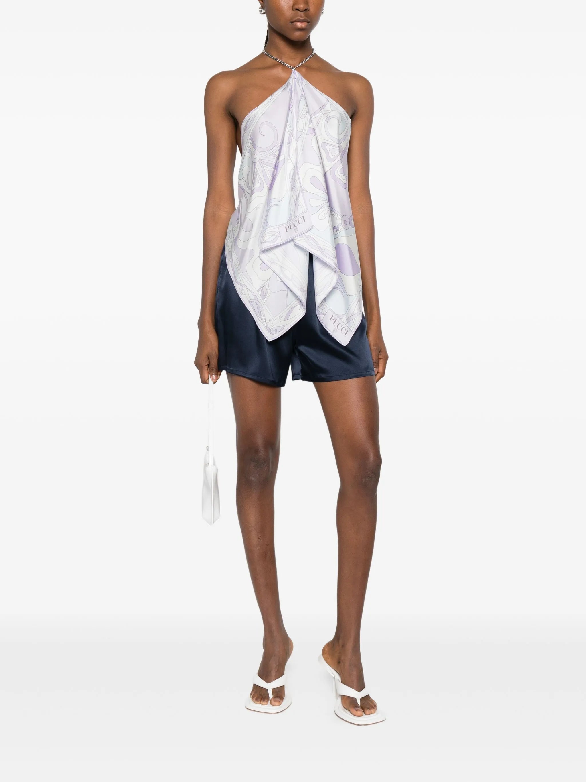 chain high-neck top