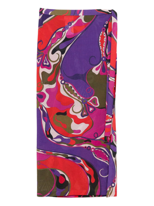 abstract-print maxi skirt