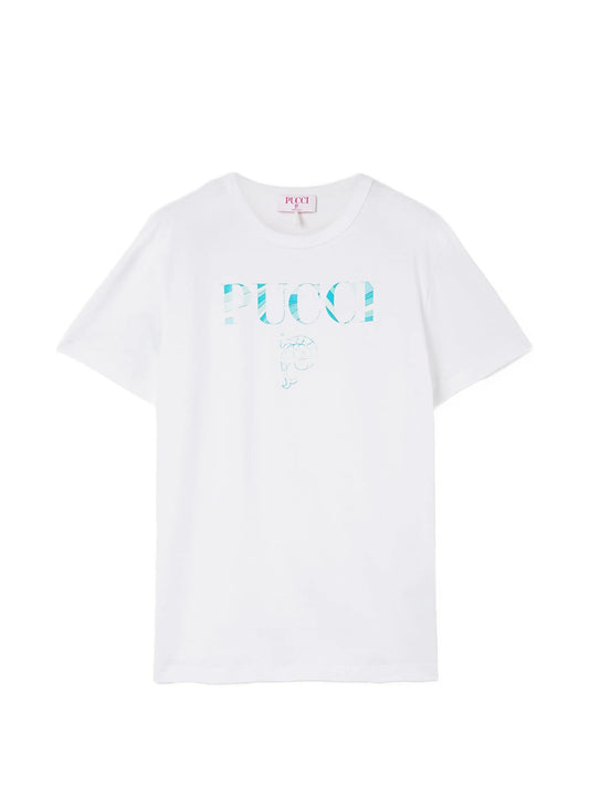 cotton T-shirt with Pucci logo