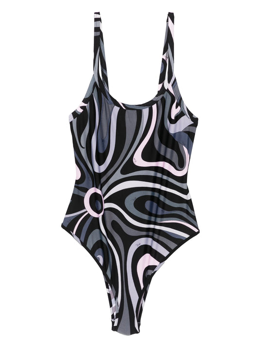 square-neck swimsuit