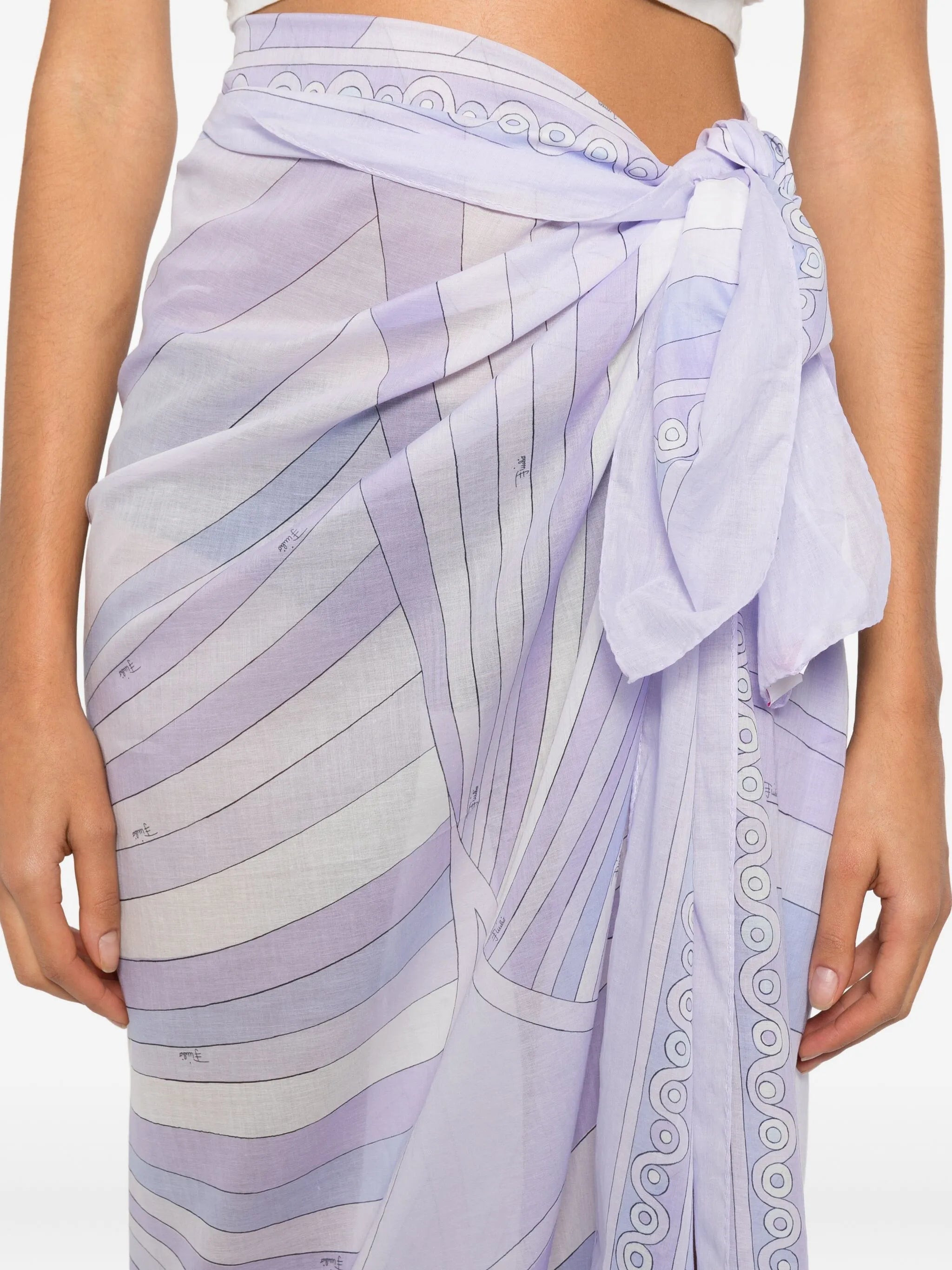 geometric print pareo