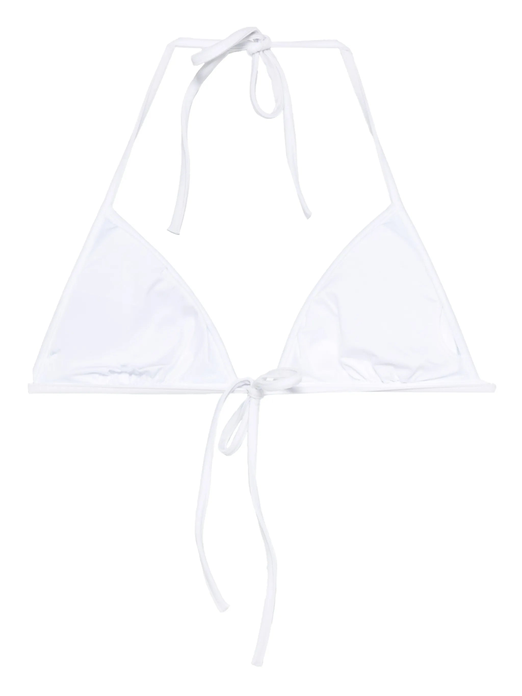 Marmo print triangle bikini top