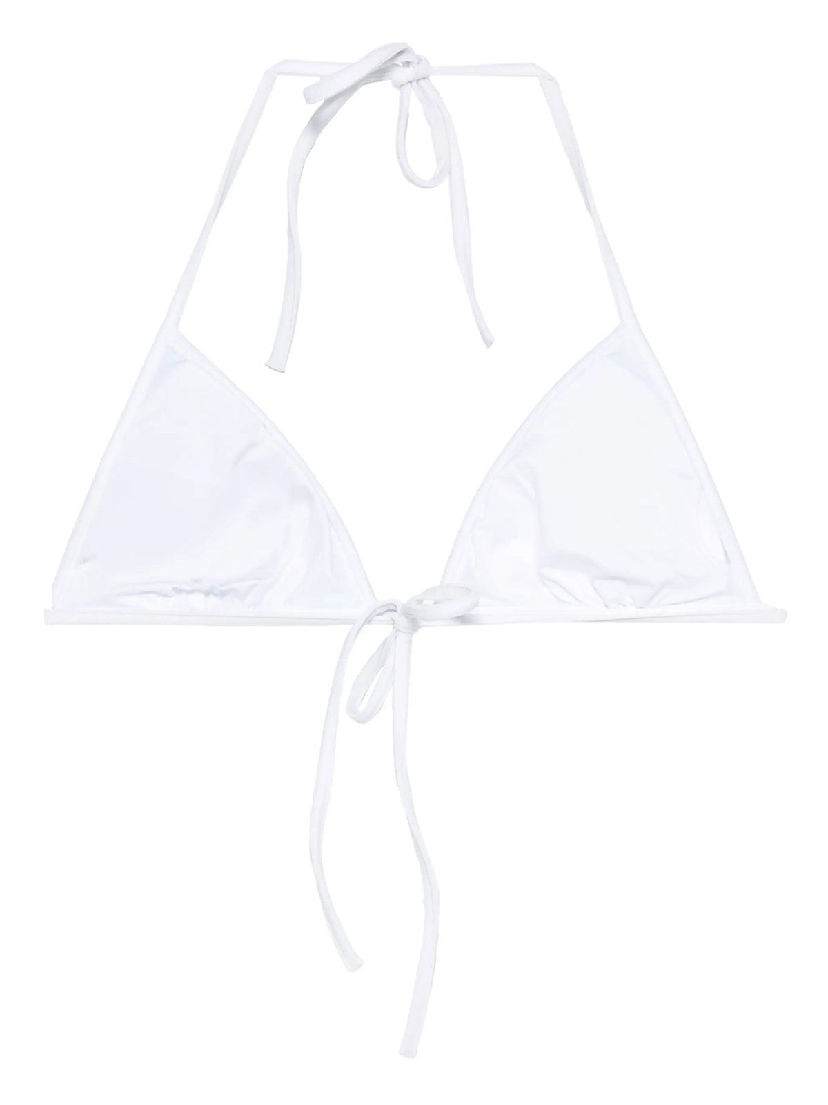 Marmo print triangle bikini top