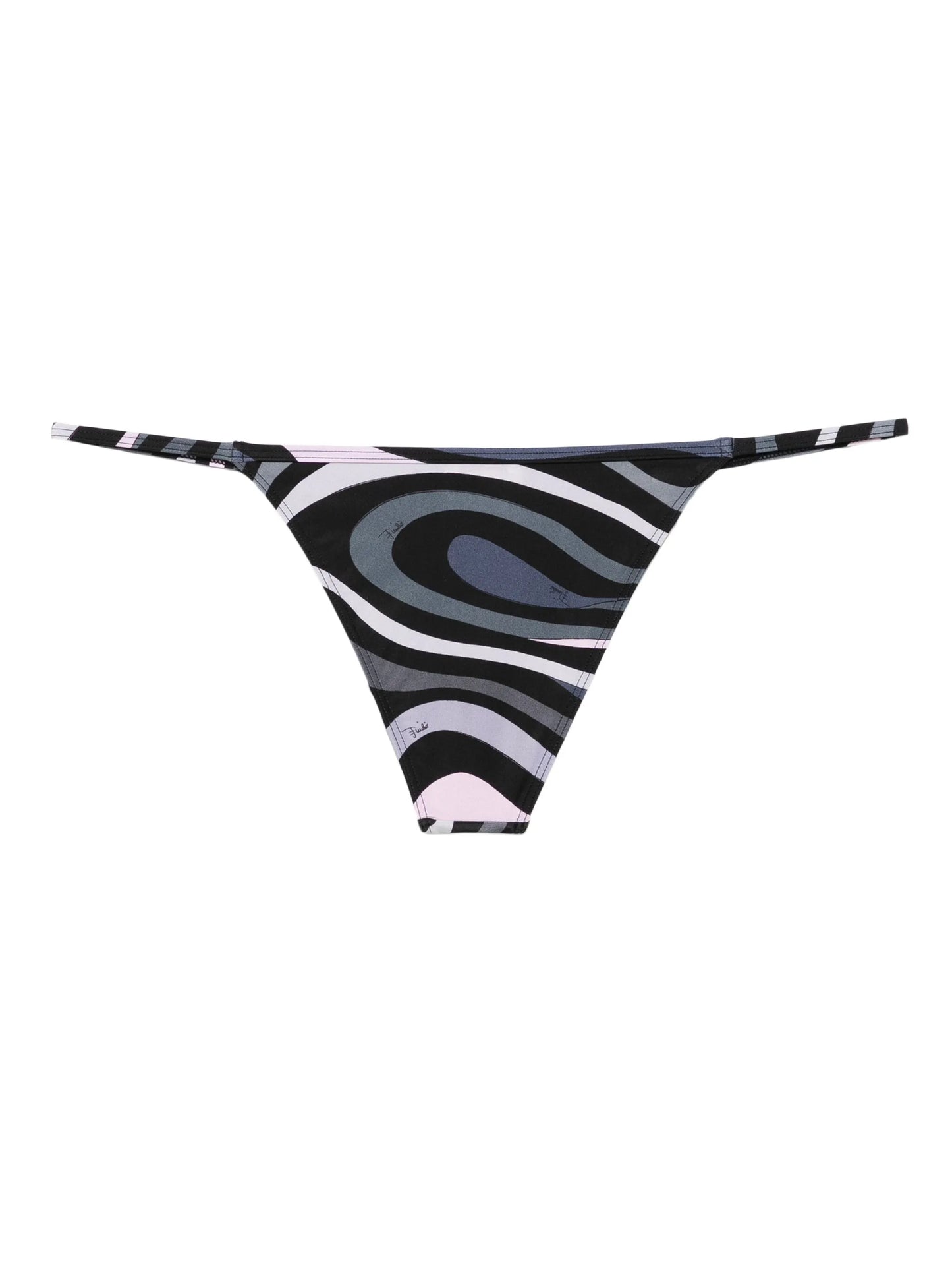 abstract-print bikini bottom