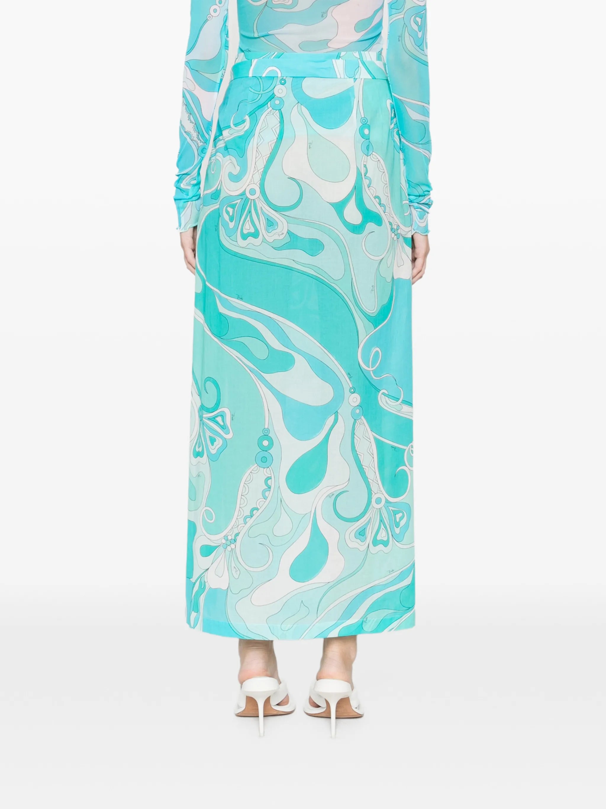 Orchidee side-tie cotton maxi pareo