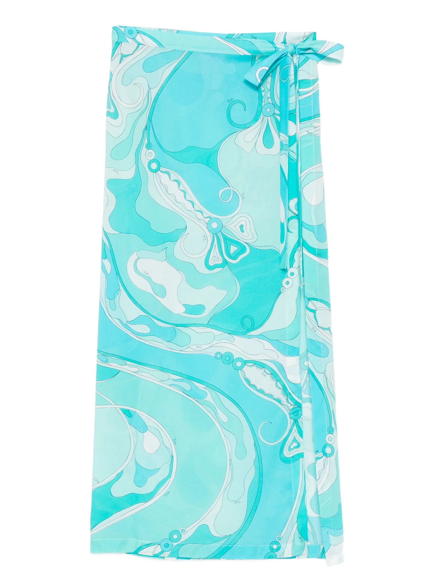 Orchidee side-tie cotton maxi pareo