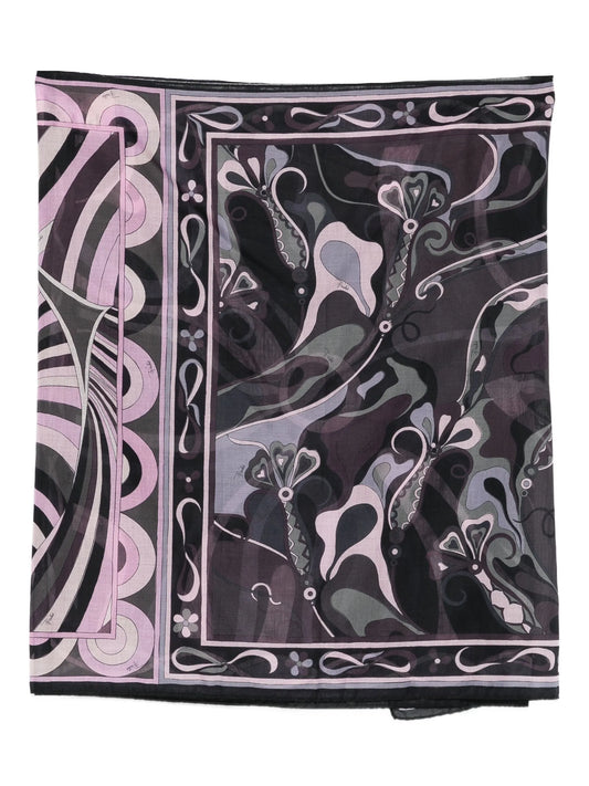 floral-print mini pareo