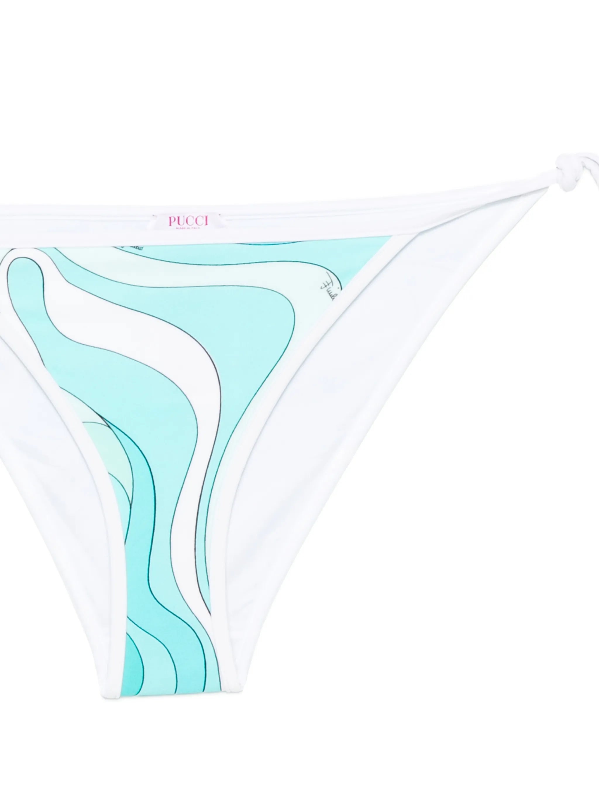 Marmo-print bikini bottom