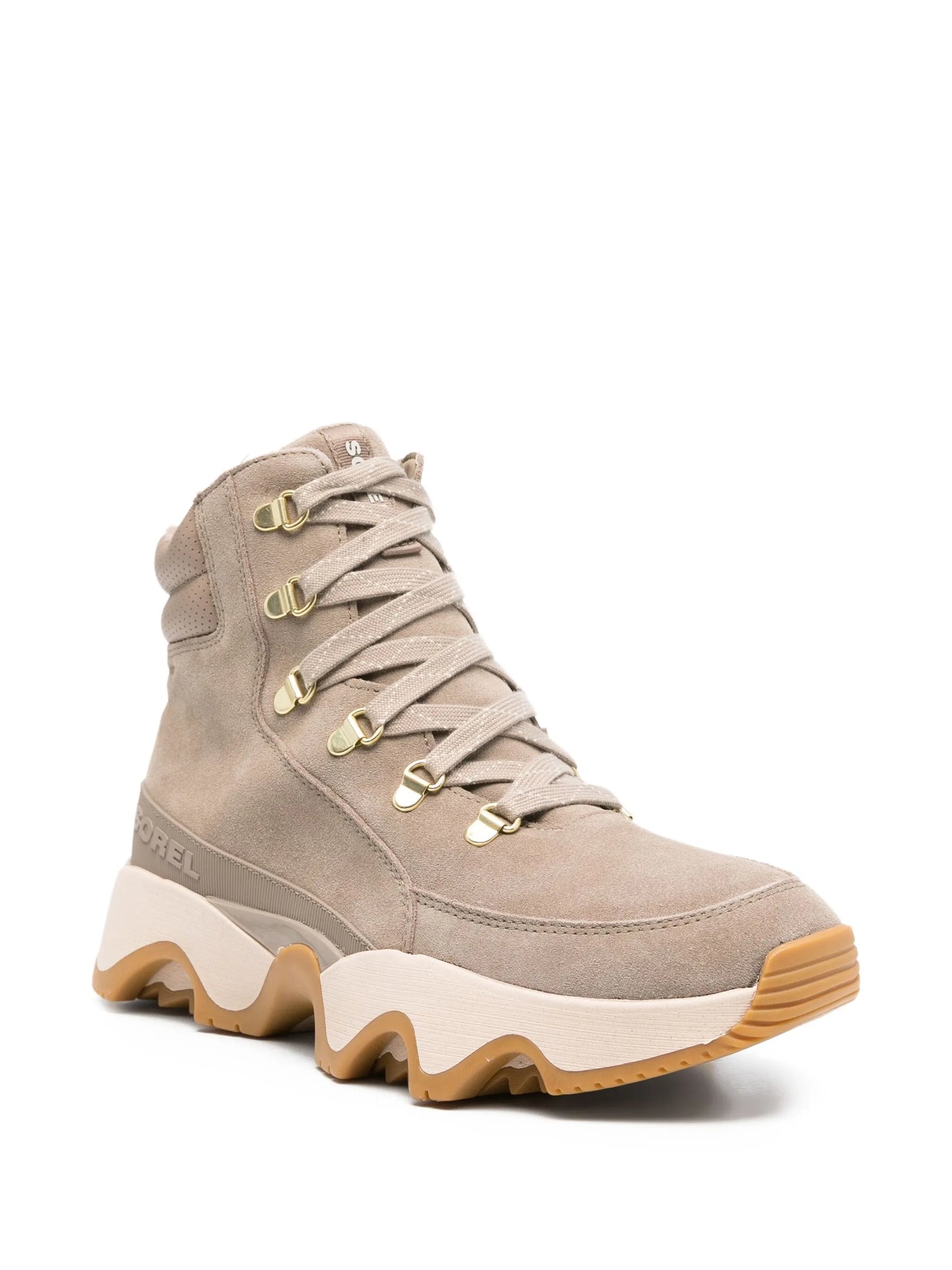 Kinetic™ lace-up chunky-sole combat boots