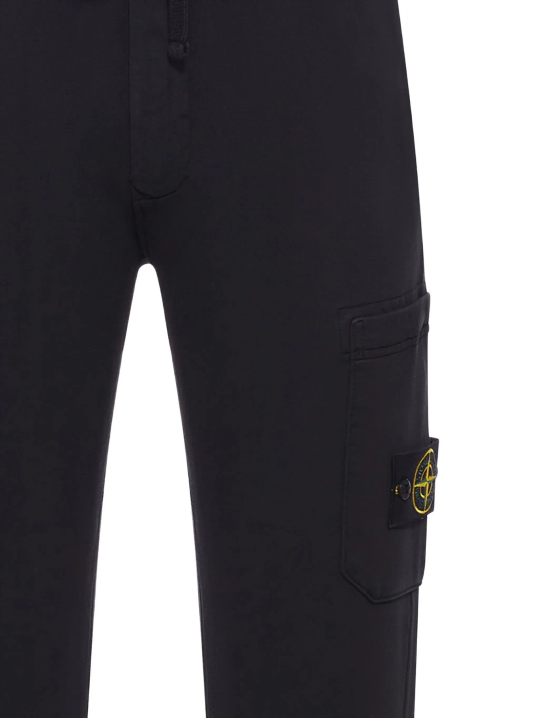 patch-pocket cotton track pants