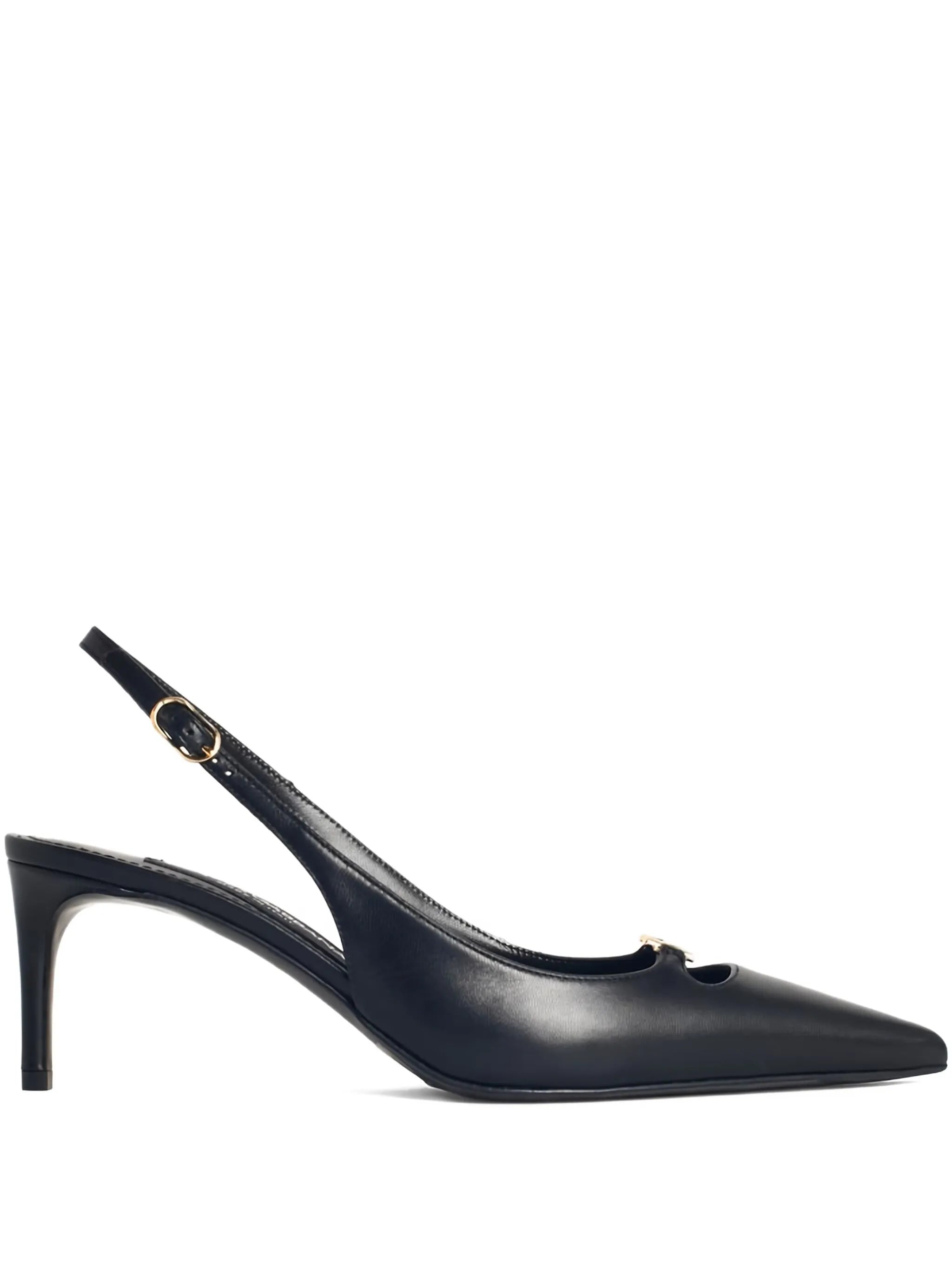 70mm slingback logo pumps