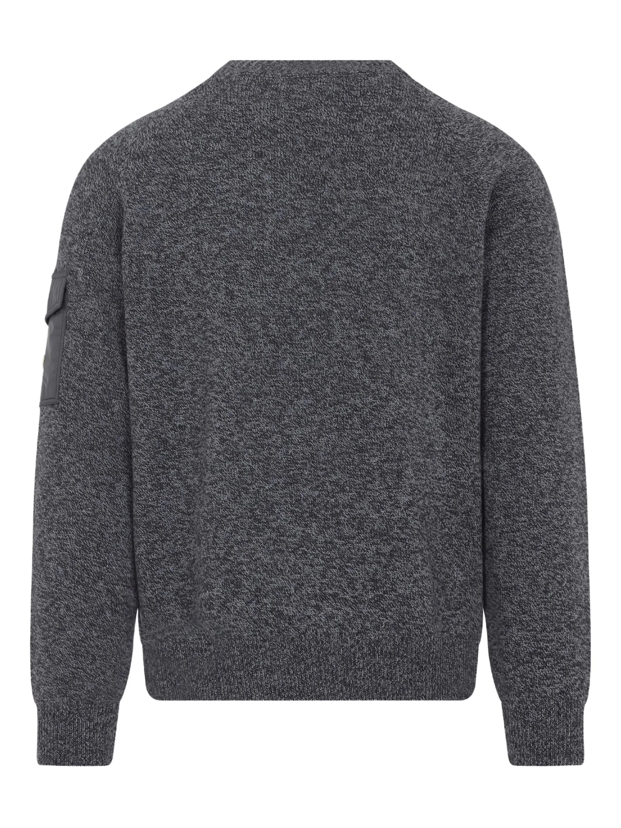 patch-pocket wool sweater