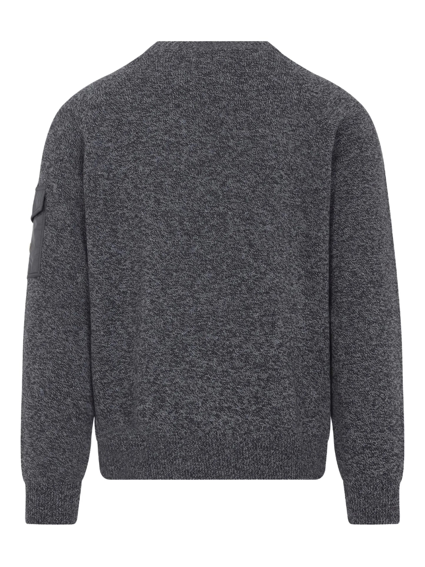 patch-pocket wool sweater